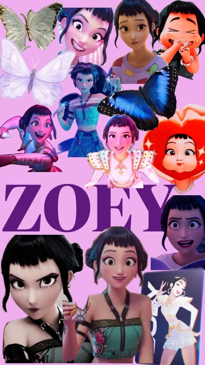 zoey #kpopdemonhunters #wallpaper #collage #zoeycore