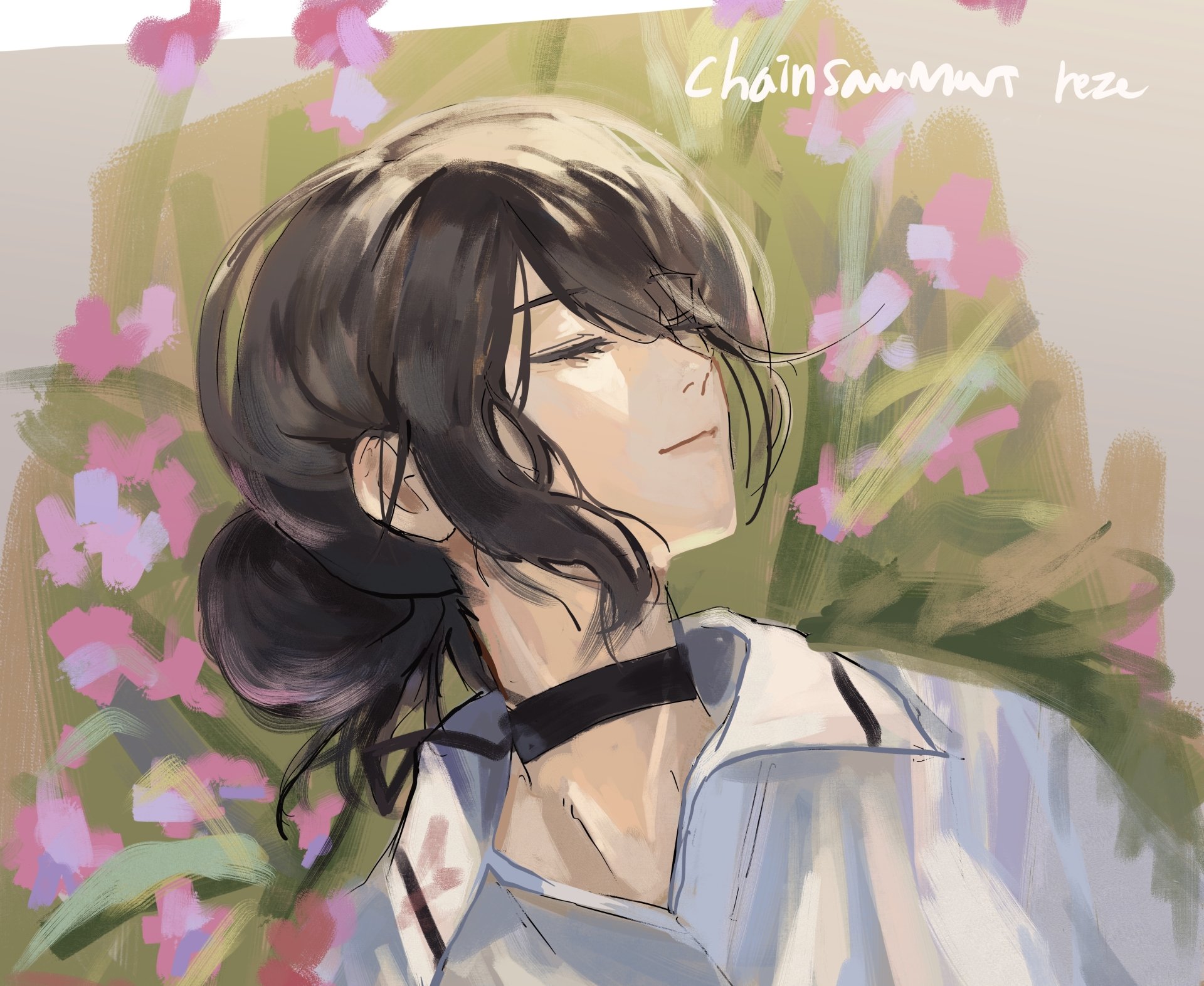 Reze Elegance: 4K Ultra HD Chainsaw Man Anime Wallpaper