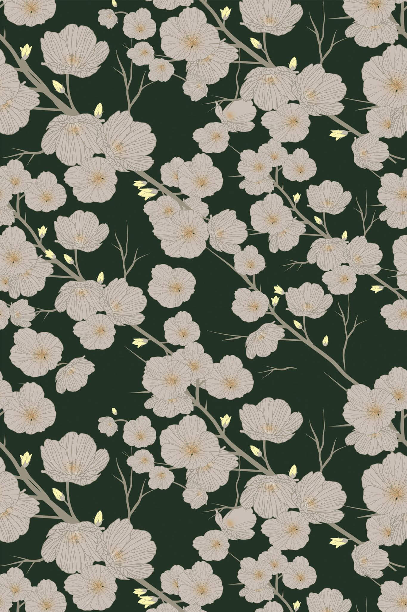 Green Floral Wallpaper, HD Green Floral Background on WallpaperBat