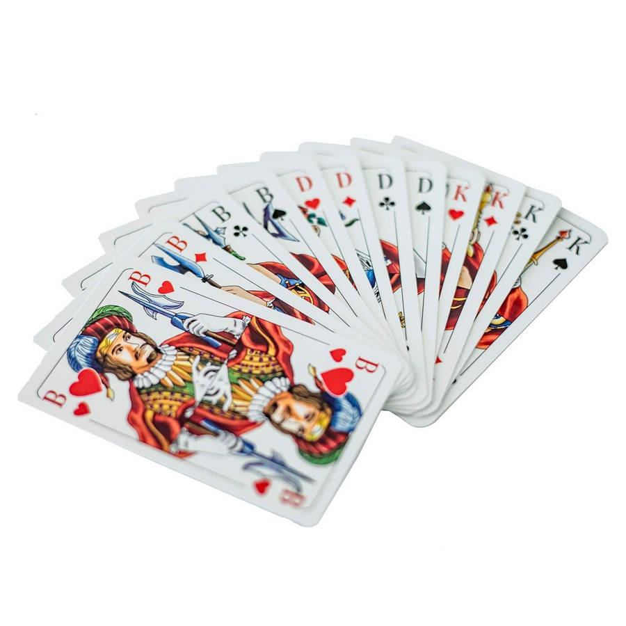 Download Skat Playing Cards Fanned Out Wallpaper