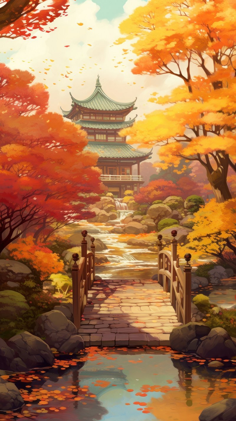 Anime Autumn Gif Image Wallpaper