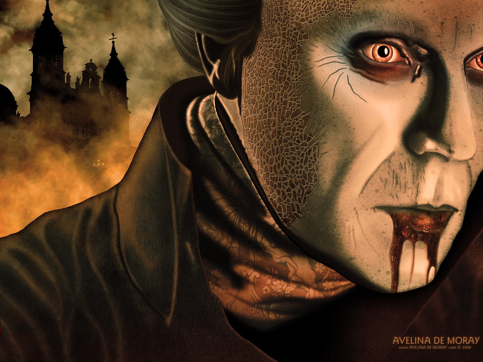 HD Dracula Halloween: The Ultimate Holiday Horror Wallpaper