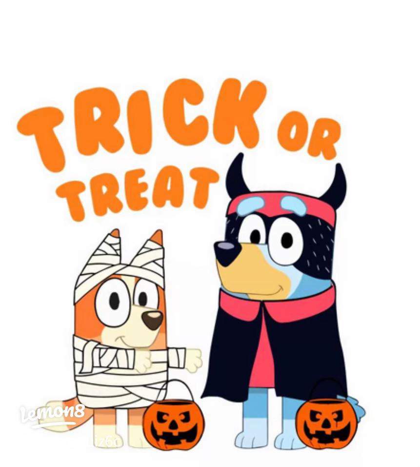 Adorable Bluey Spooky Season Wallpaper to Brighten Your Day