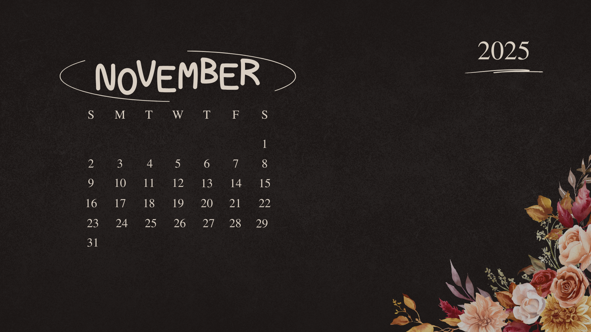 Free November 2025 Desktop Calendar Background (EASY DOWNLOAD)