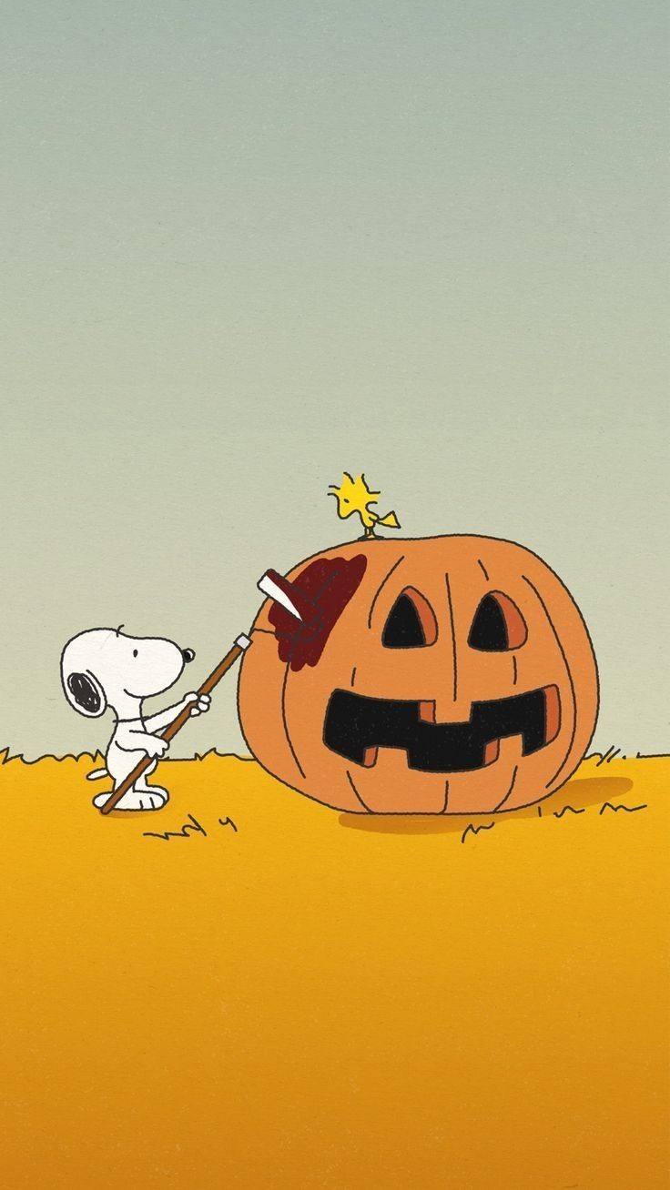 Snoopy And Friends. Snoopy wallpaper, Charlie brown halloween, Halloween wallpaper iphone