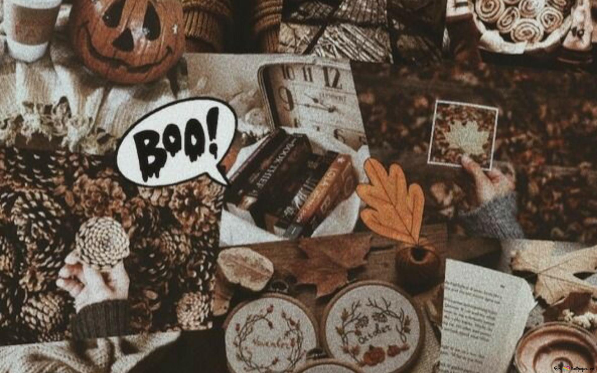 halloween mixed collage HD wallpaper download