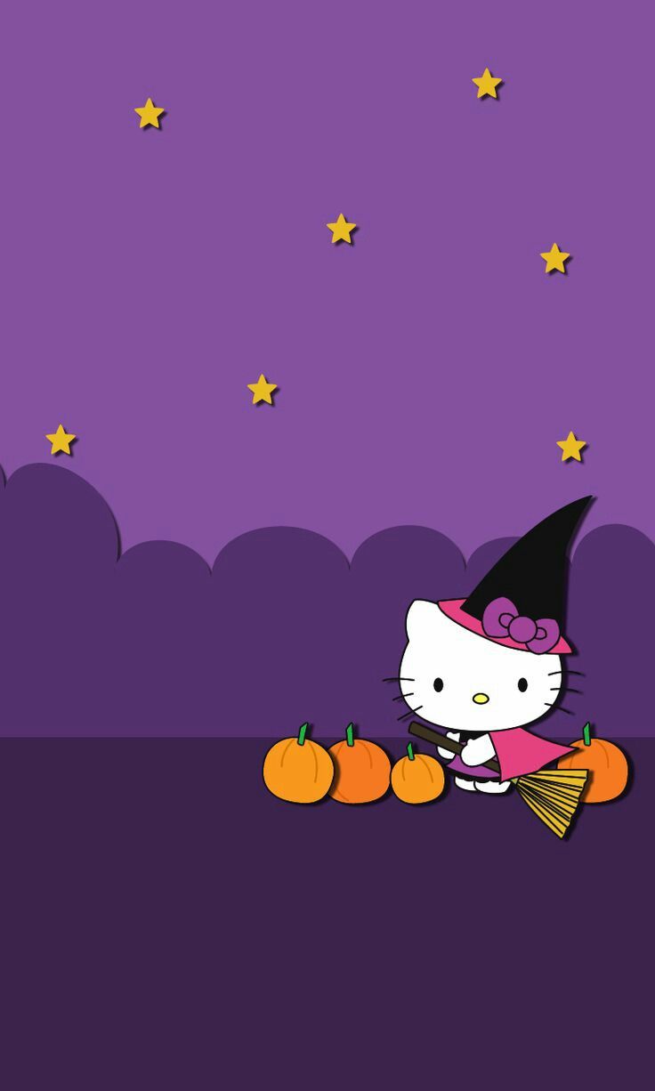 More Wallz. Hello kitty halloween wallpaper, Hello kitty background, Hello kitty