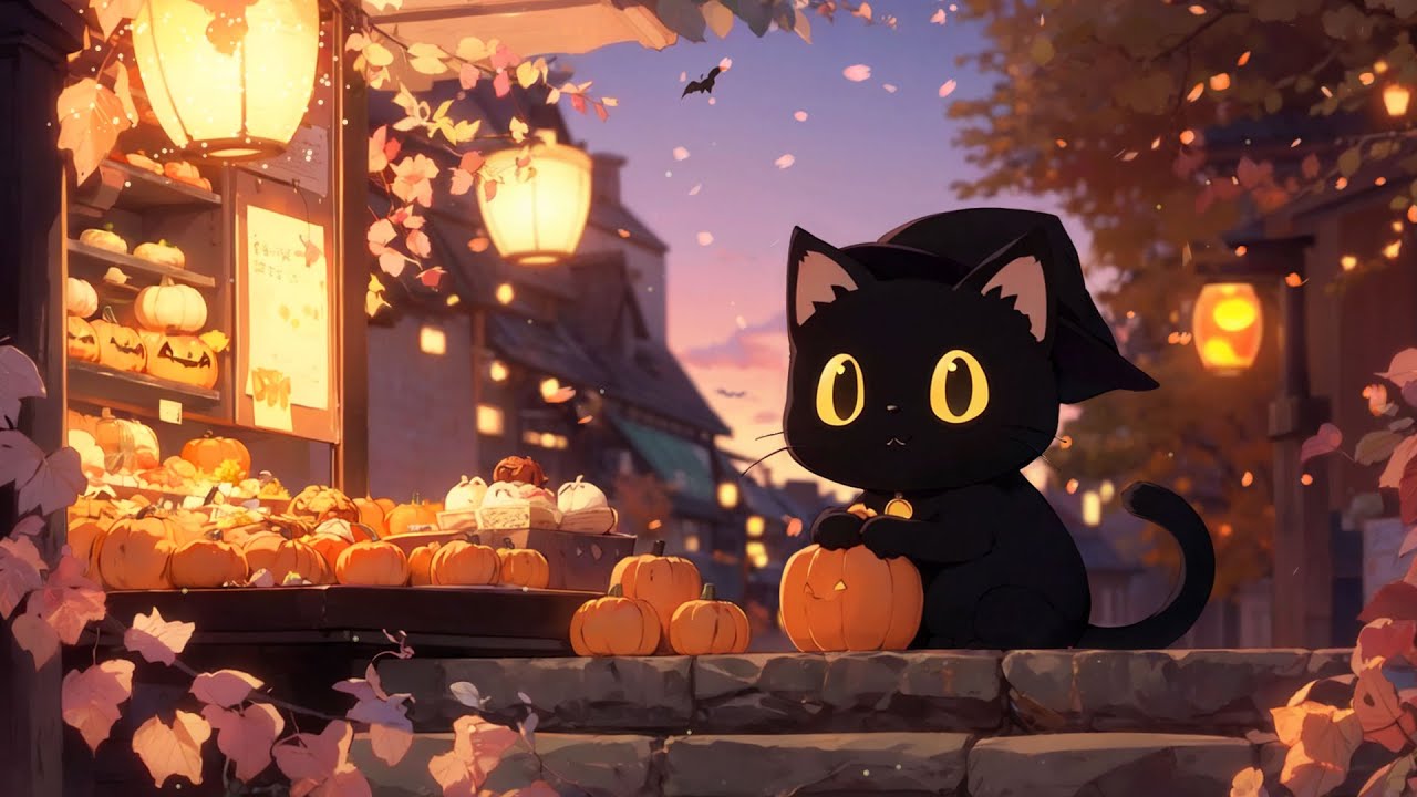 Cozy Halloween With My Cat