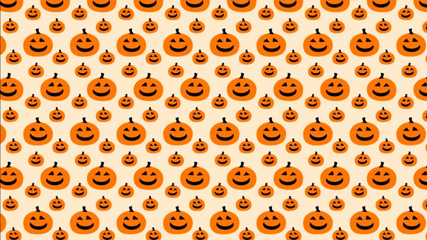 Orange Little Pumpkins HD Cute Halloween Wallpaper