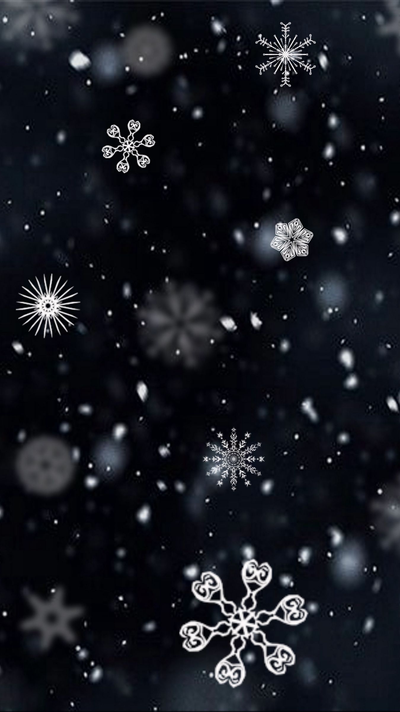 Download wallpaper 1350x2400 snowflakes, patterns, texture, winter iphone 8+/7+/6s+/for parallax HD background