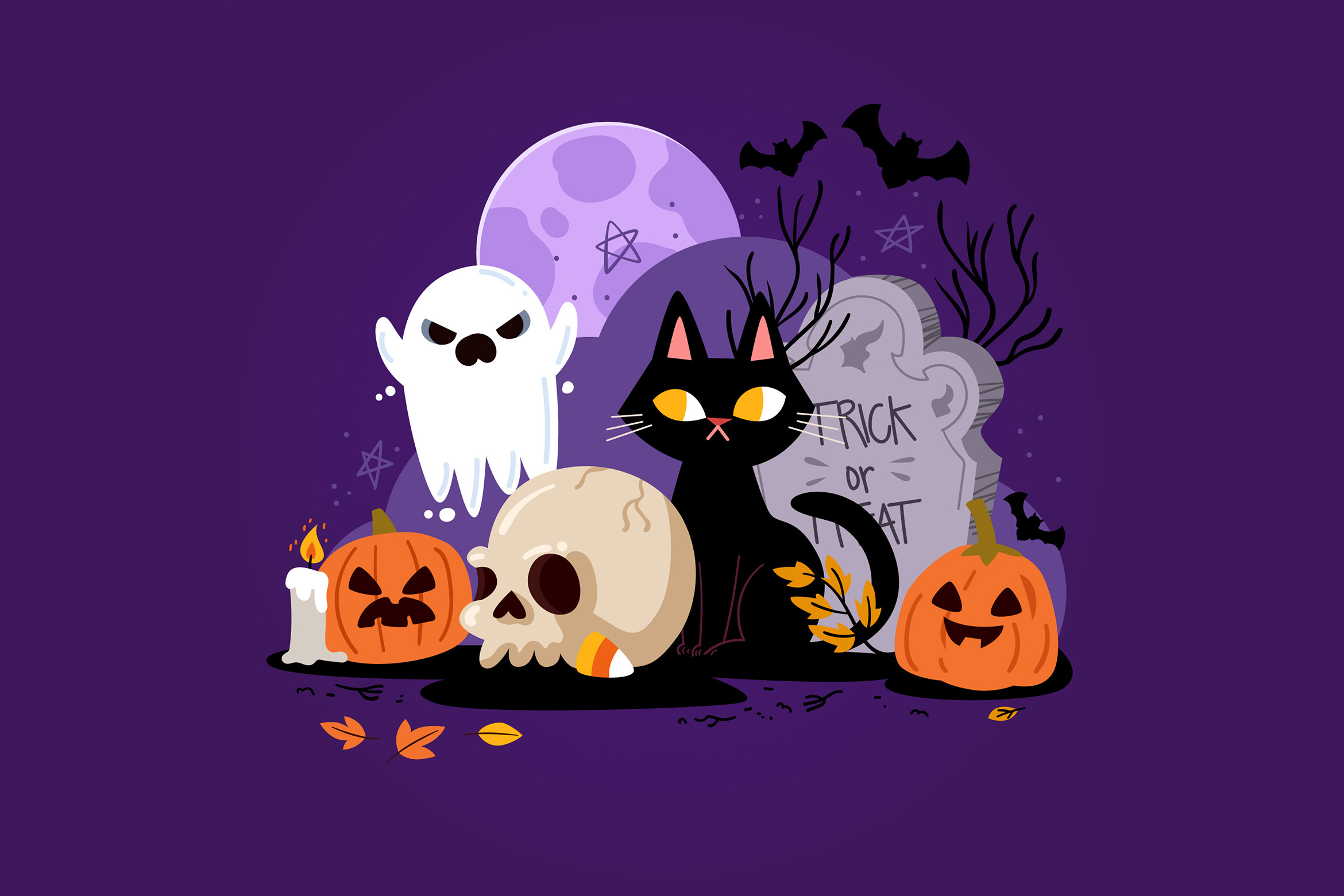 Halloween Cat Wallpaper