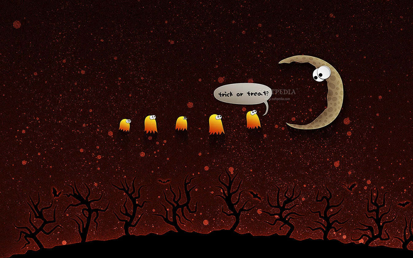 Download Ghost Halloween Macbook Wallpaper