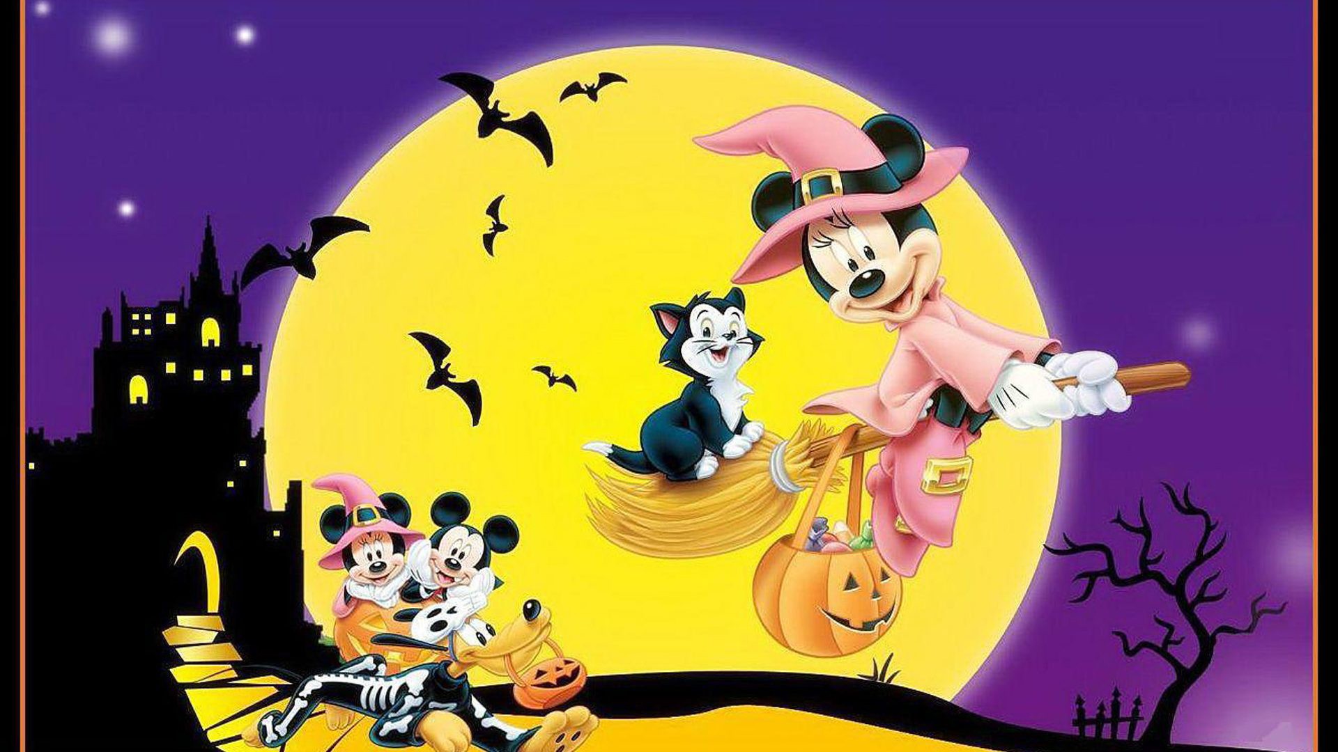 Halloween Mickey Mouse Cartoon HD Cartoon Wallpaper