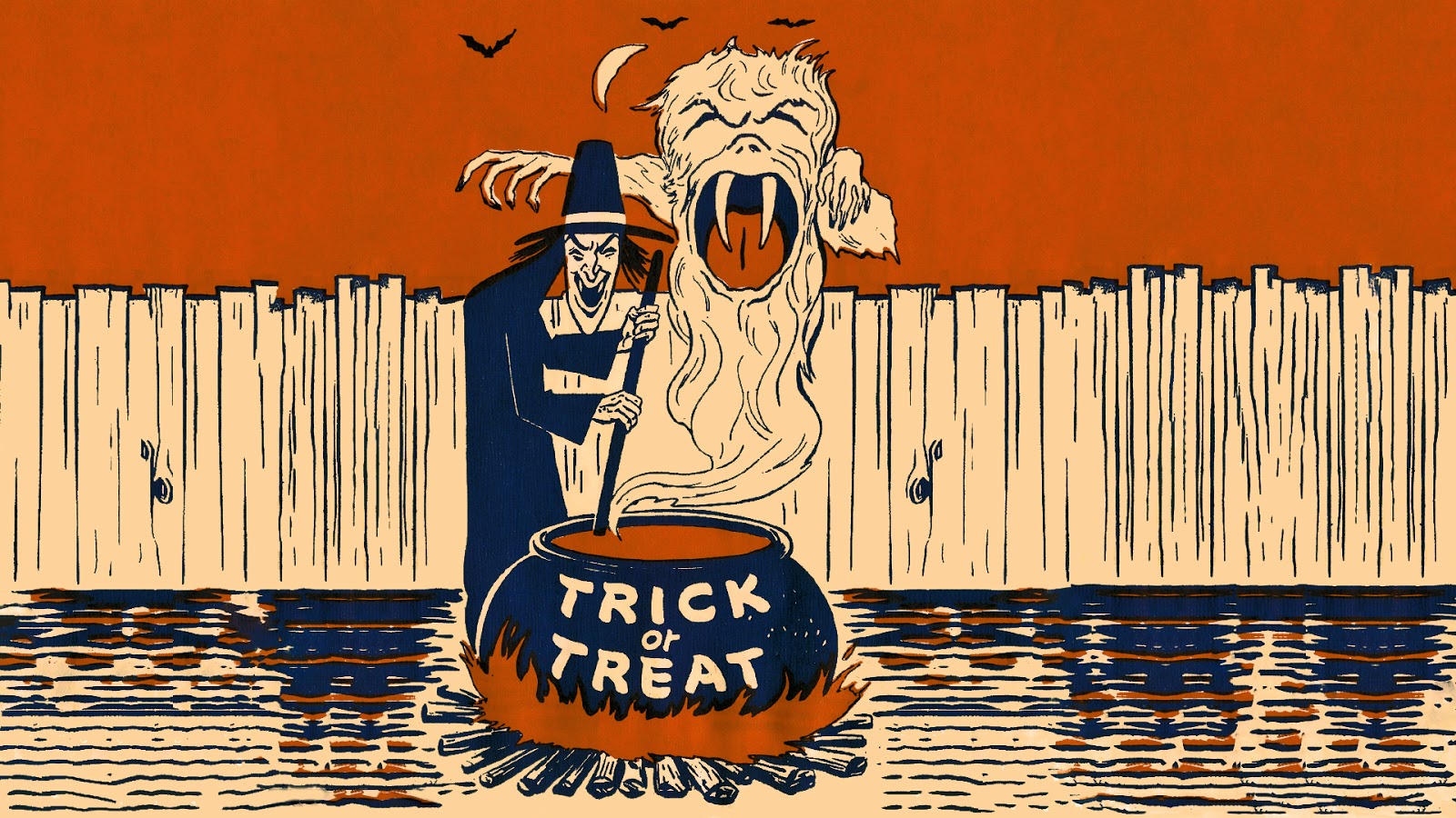 Neato Coolville: HALLOWEEN WALLPAPER: WITCH'S BREW OF TRICK OR TREAT