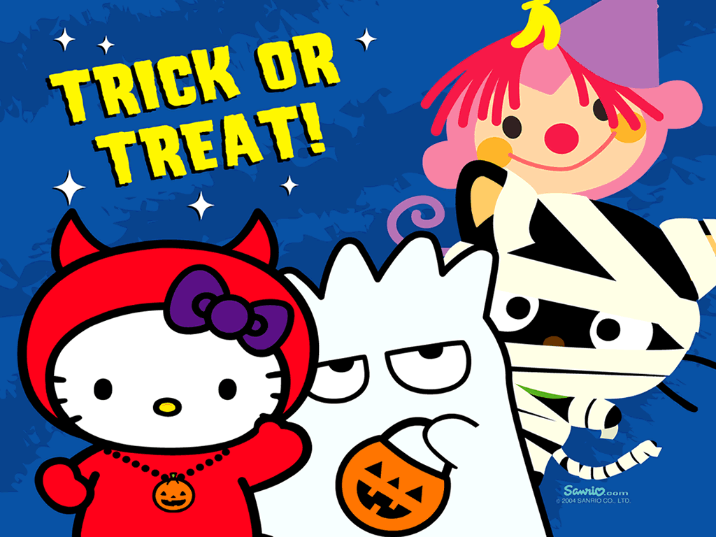 Trick Or Treat Hello Kitty Halloween Wallpaper Halloween Hello Kitty Wallpaper & Background Download