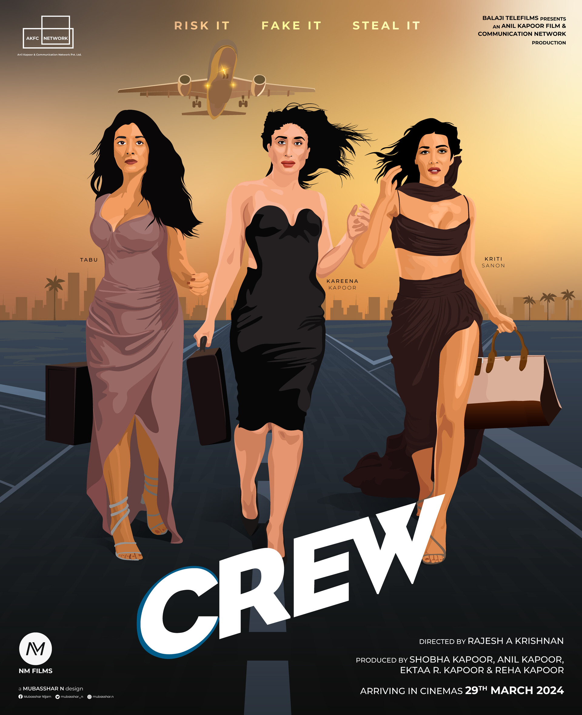 Crew Movie Vector Poster