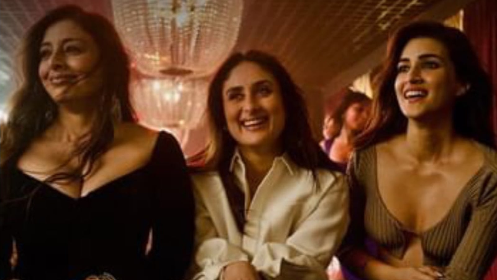 Crew trailer: Kareena Kapoor Khan, Tabu, Kriti Sanon are disgruntled flight attendants who discover gold bars on dying passenger. Watch. Bollywood News Indian Express
