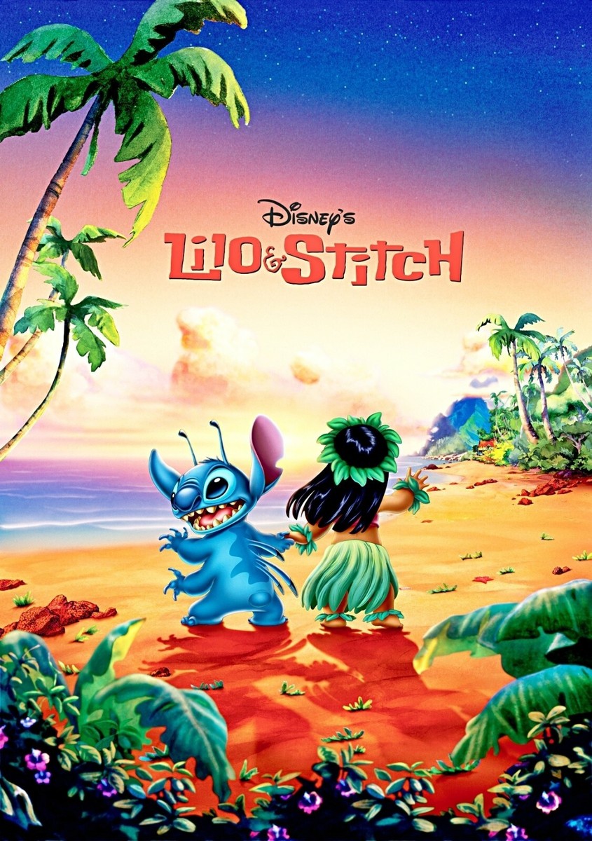 Lilo and Stitch movie poster print, 11 x 17 inches (style b)