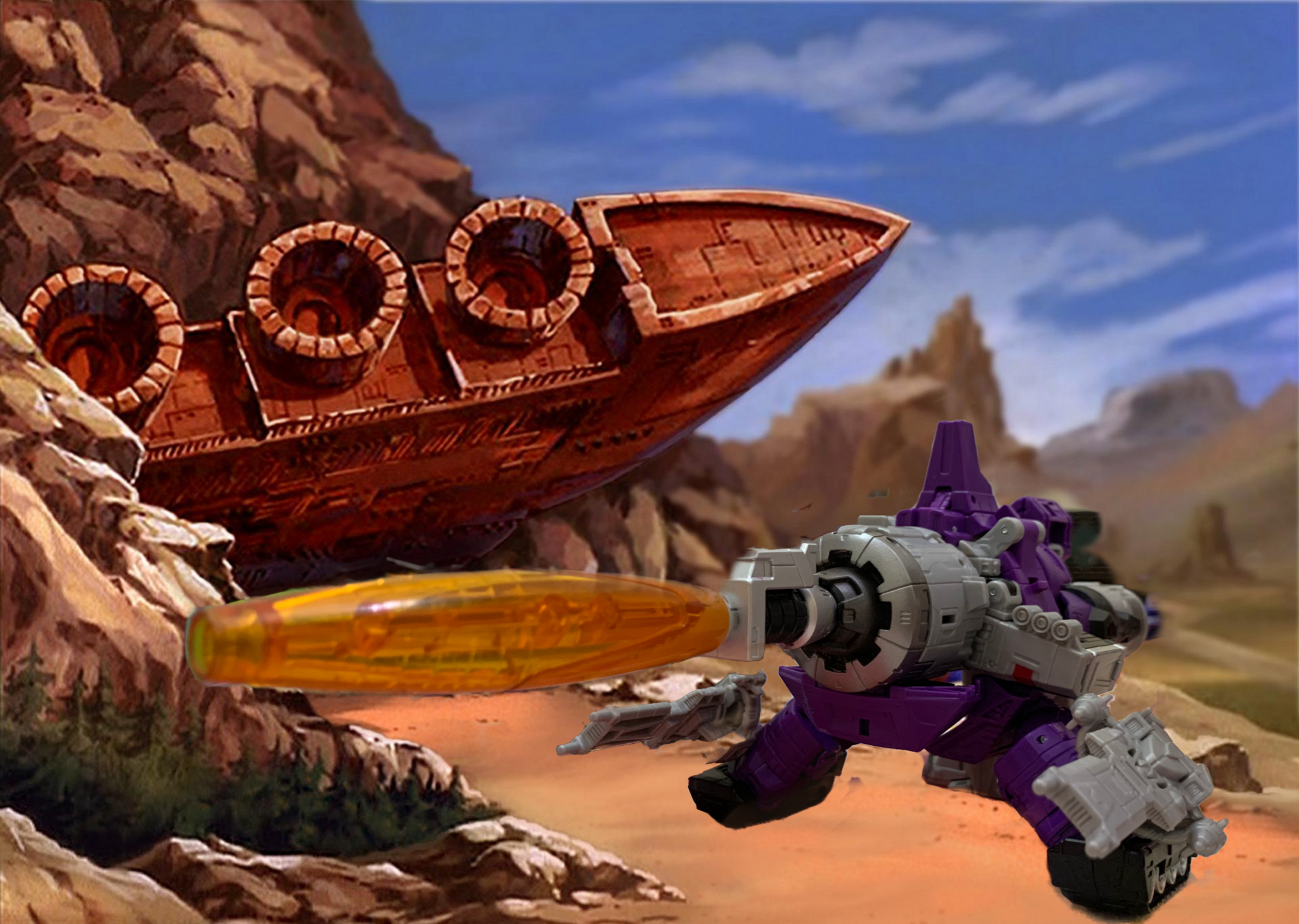 Transformers Kingdom Galvatron Cannon Mode First Look