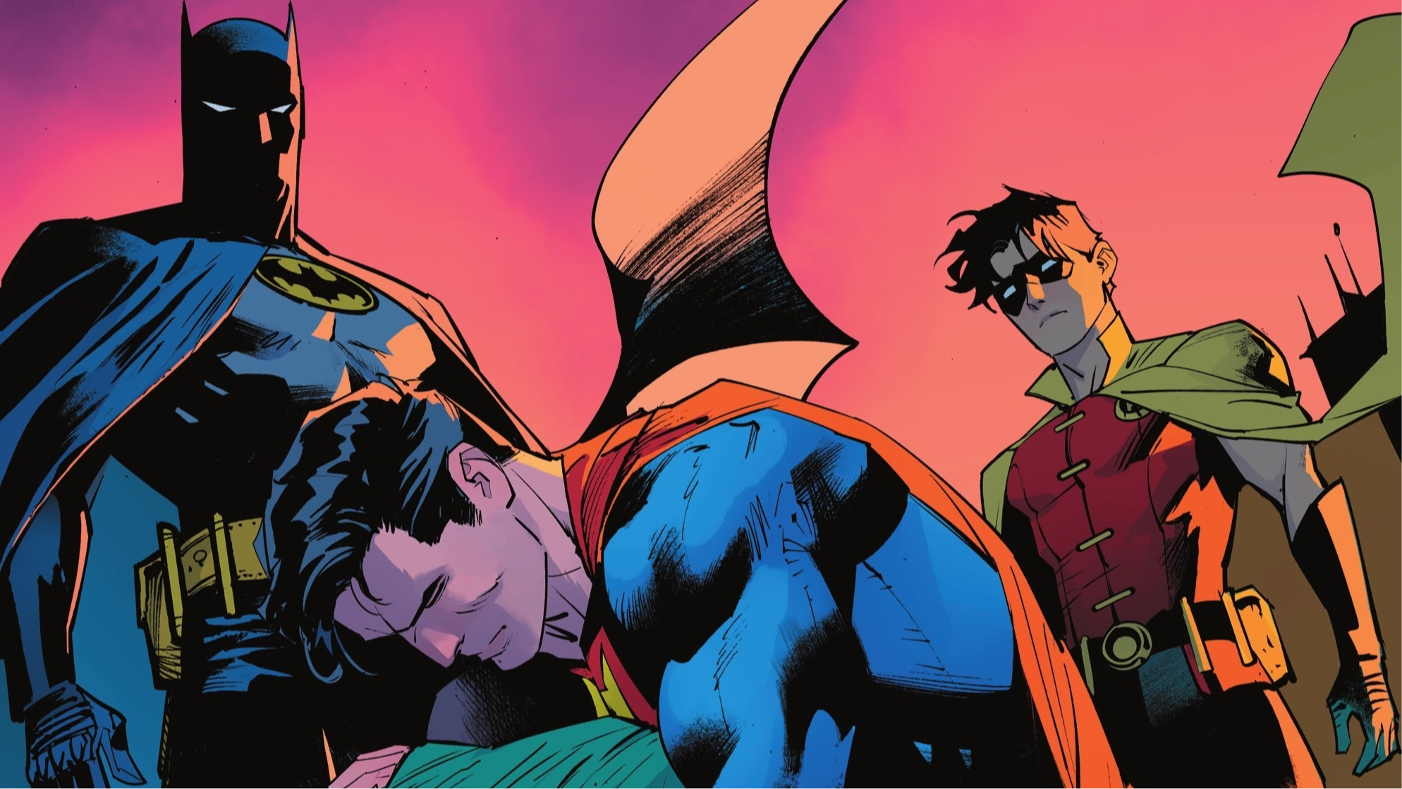 Download Superman Batman Robin (DC Comics) Comic Batman Superman HD Wallpaper By Dan Mora