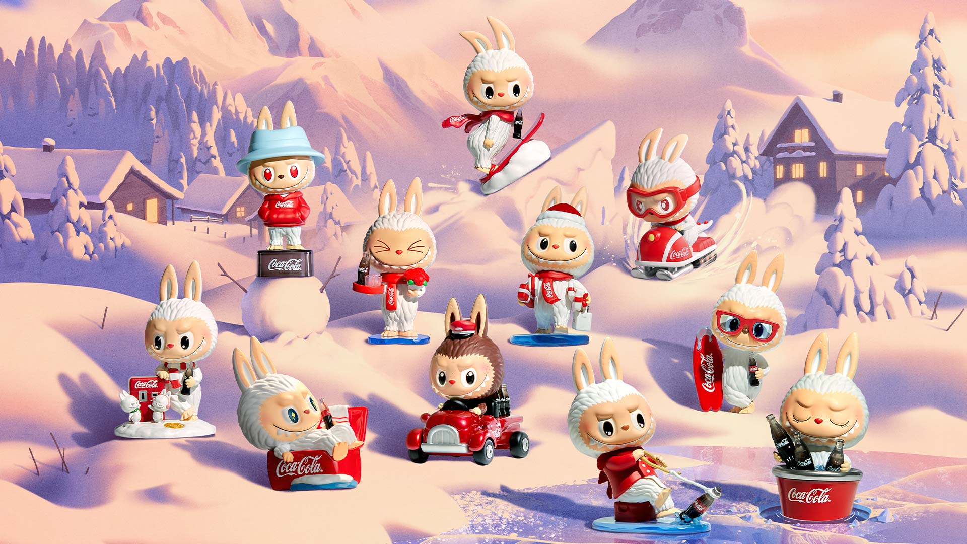 Labubu Monsters Coca Cola Series, Blind Box Figures