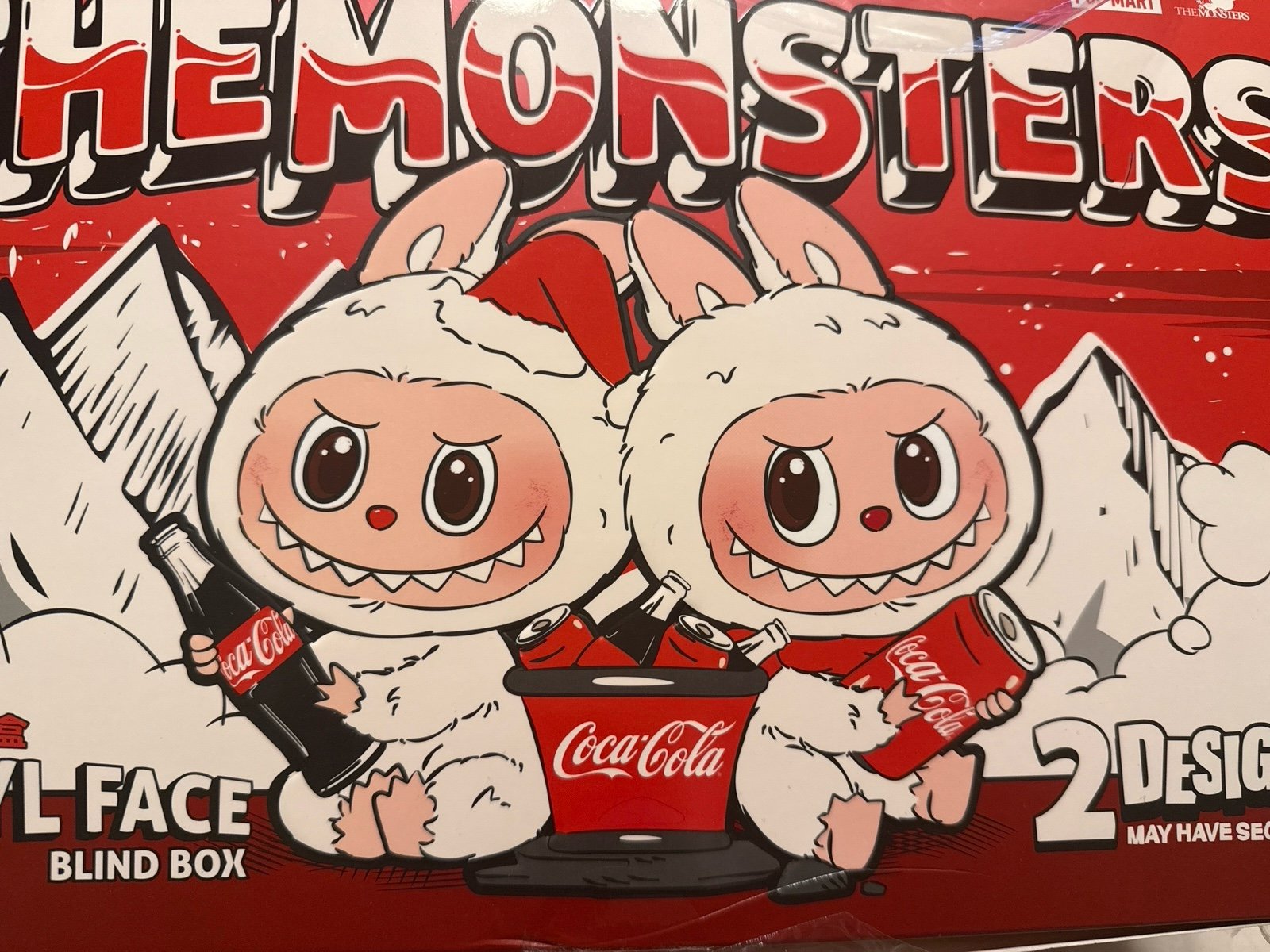 POP MART The Monsters LABUBU COCA COLA VINYL FACE PLUSH PENDANT Stuffed Animals & Plush