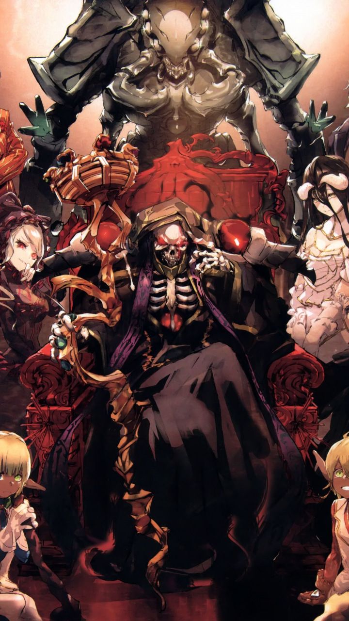 Overload anime characters, 720x1280 wallpaper