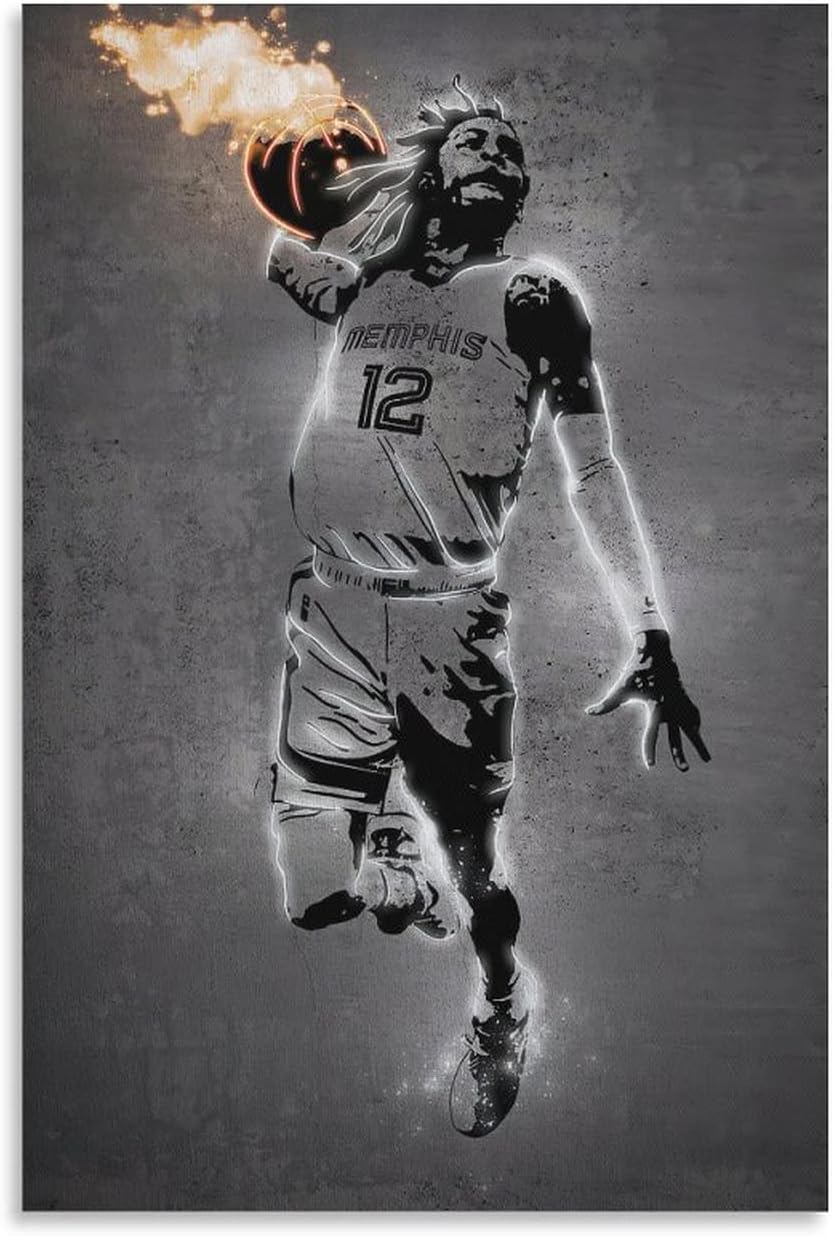 Ja Morant Poster Canvas Grizzlies Basketball Posters Nigeria