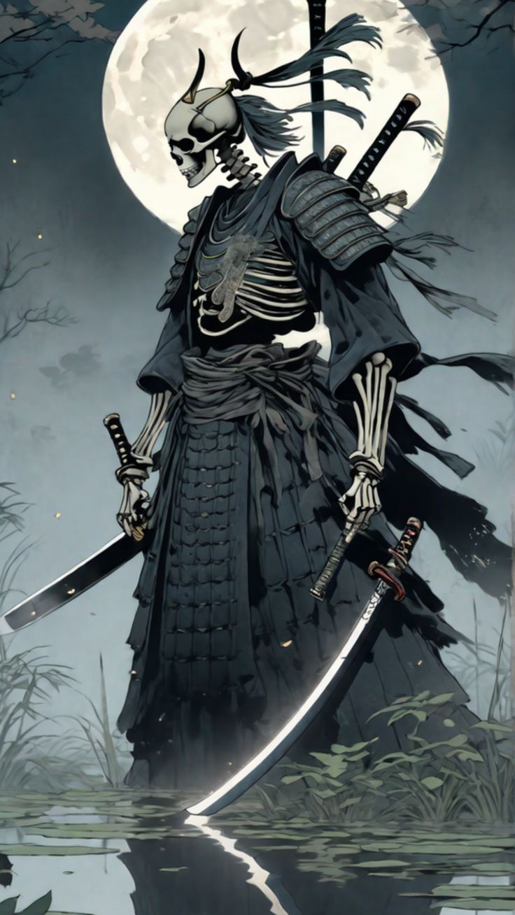 Skeleton Samurai Wallpaper