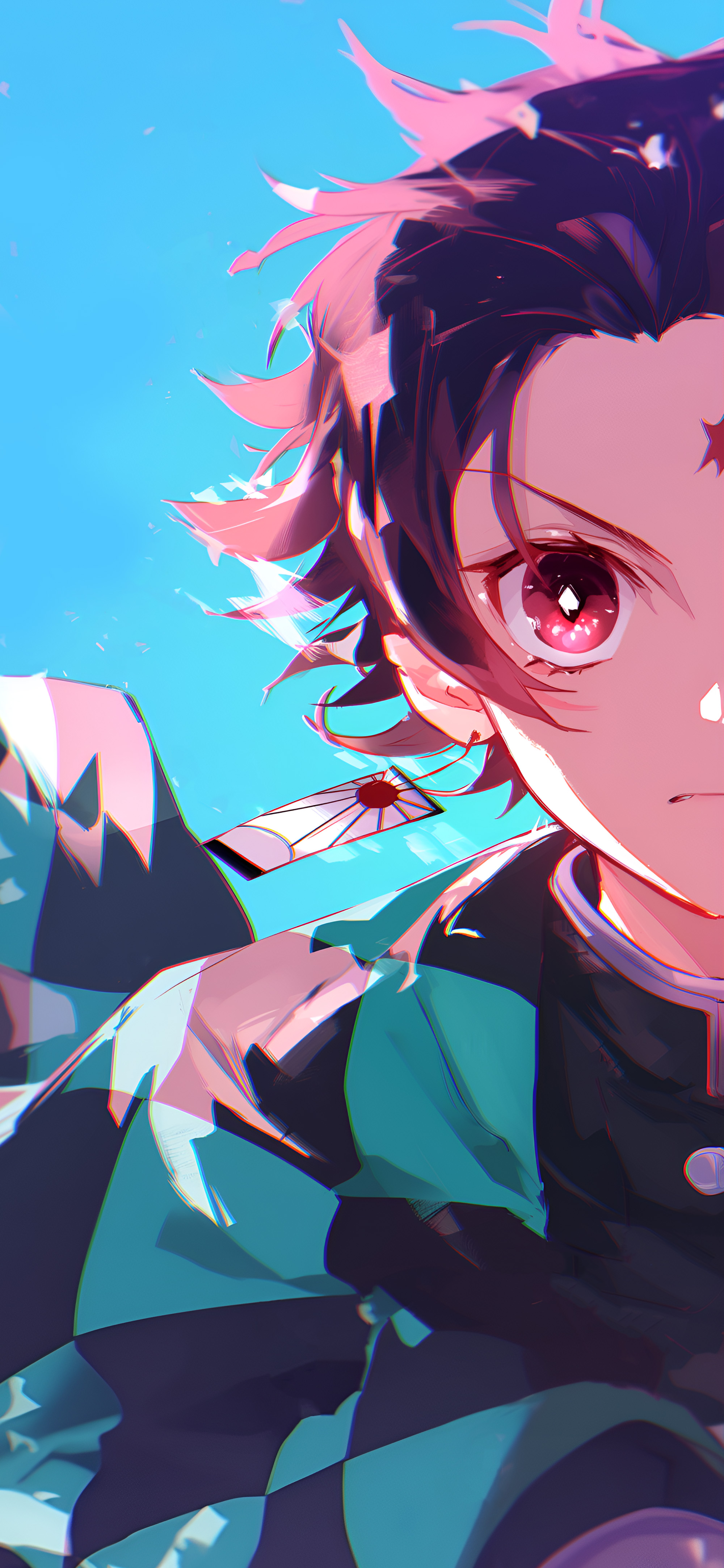 Tanjiro and Nezuko Demon Slayer Matching Wallpaper