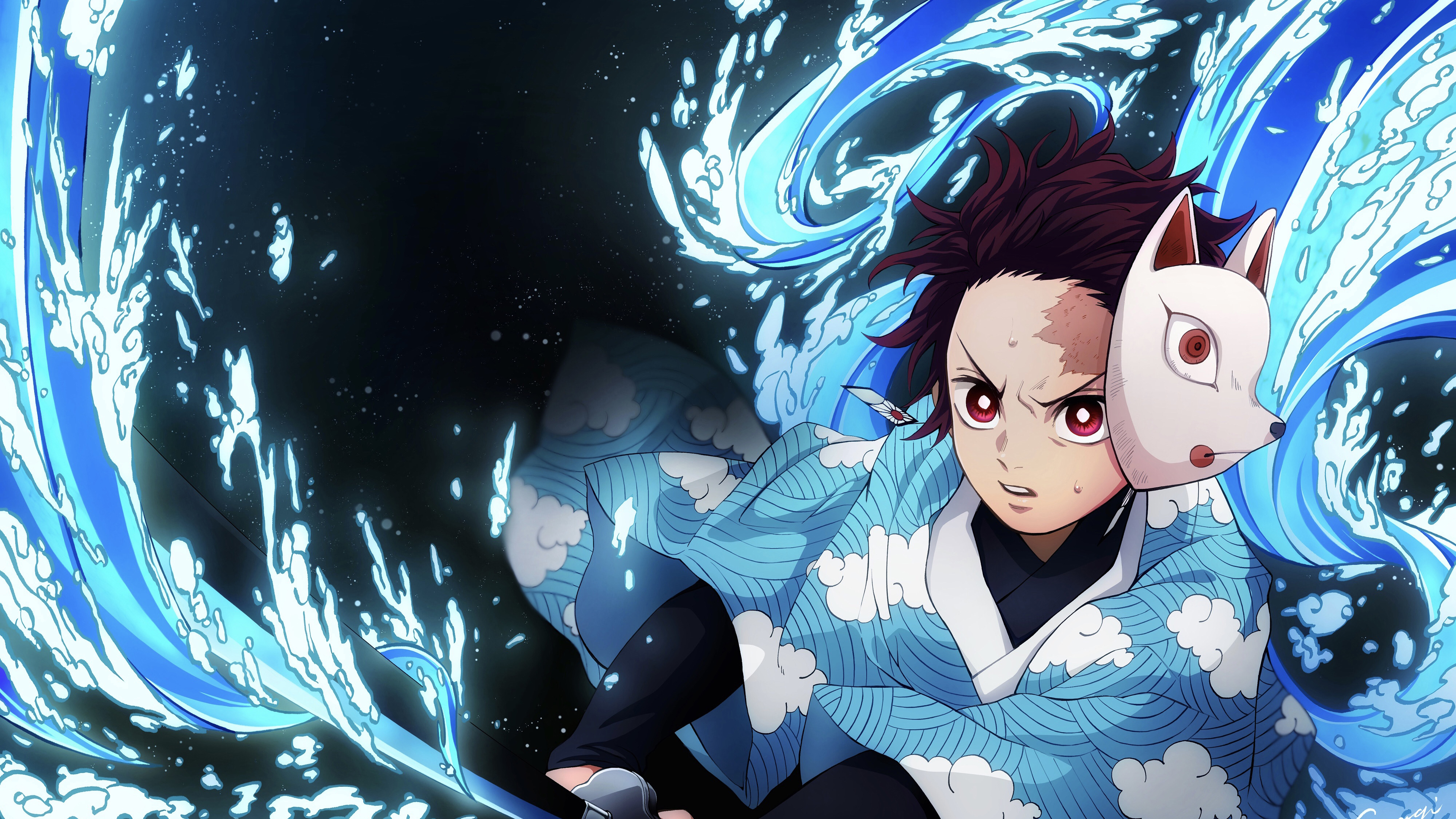 Tanjiro Kamado 4K HD Demon Slayer Kimetsu no Yaiba Wallpaper