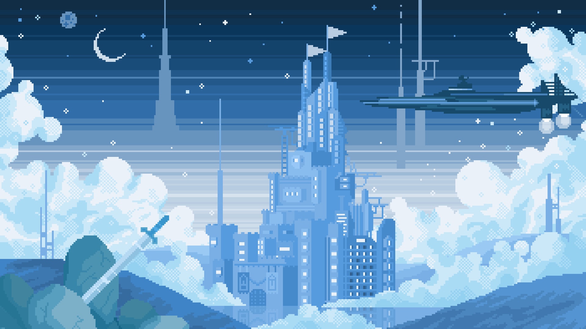 Create pixel art background