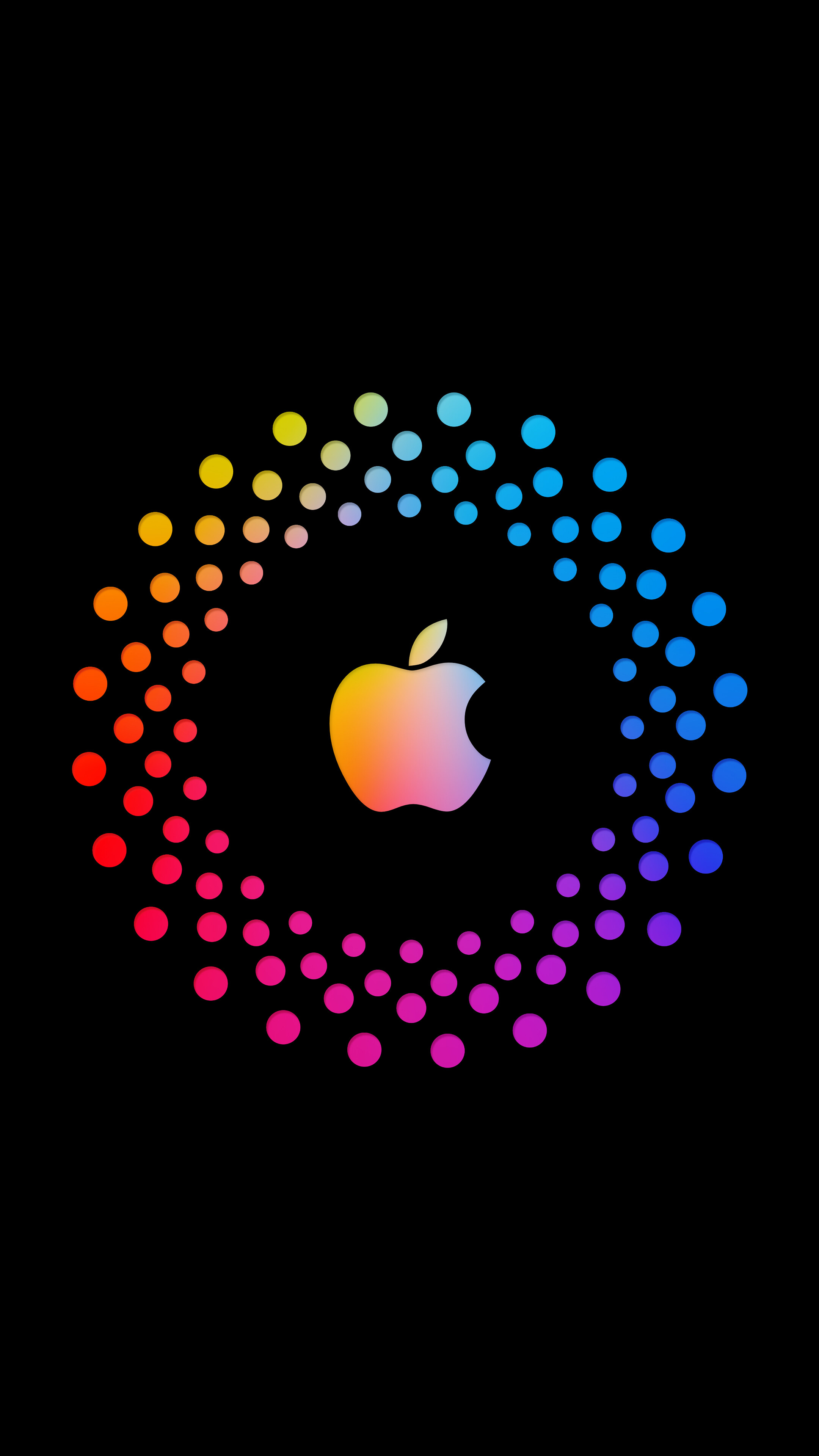 Apple Logo Black Background Wallpaper iPhone Phone 4K e