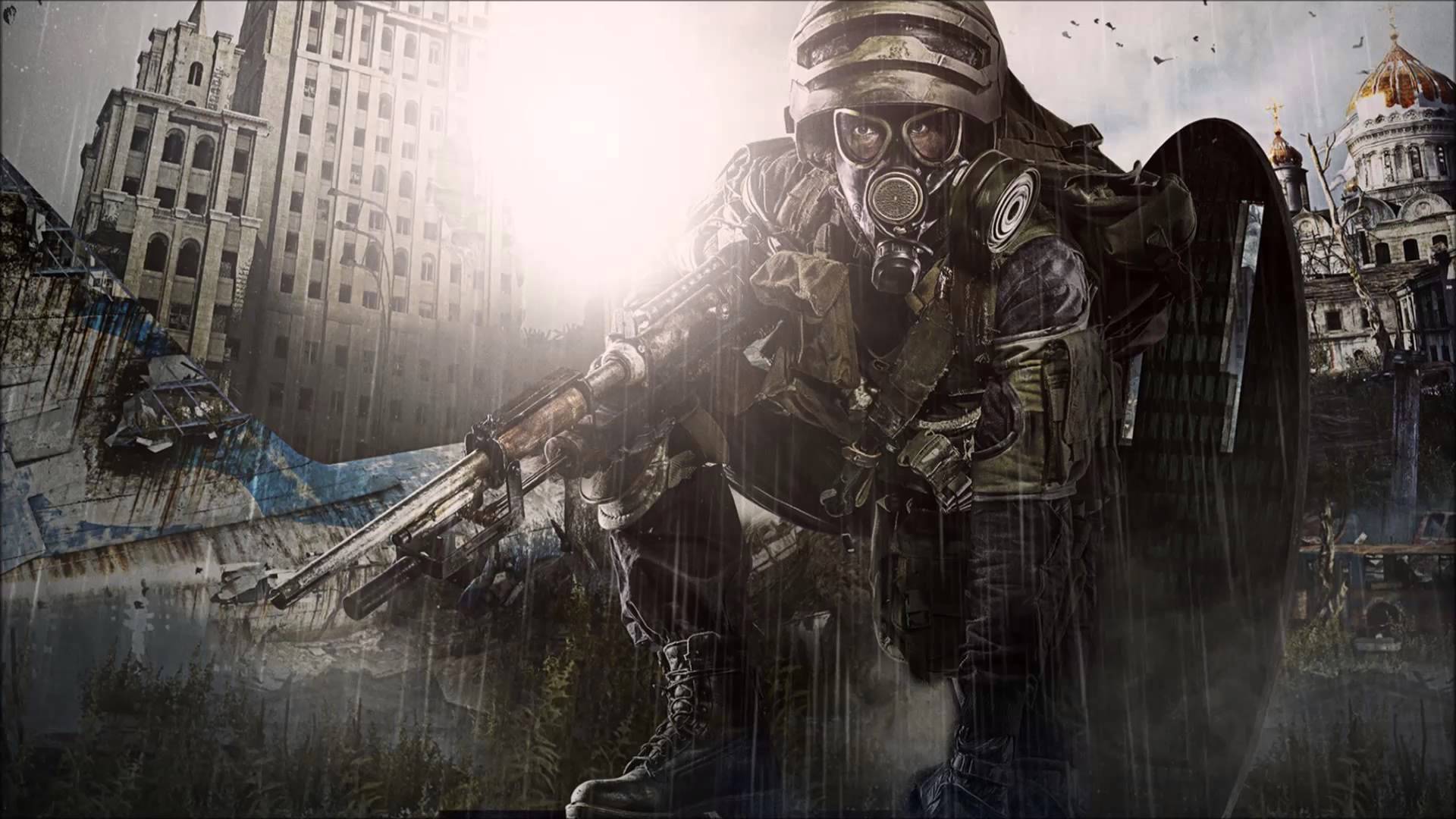 Download Gas Mask Soldier Metro Last Light Redux Video Game HD Wallpaper