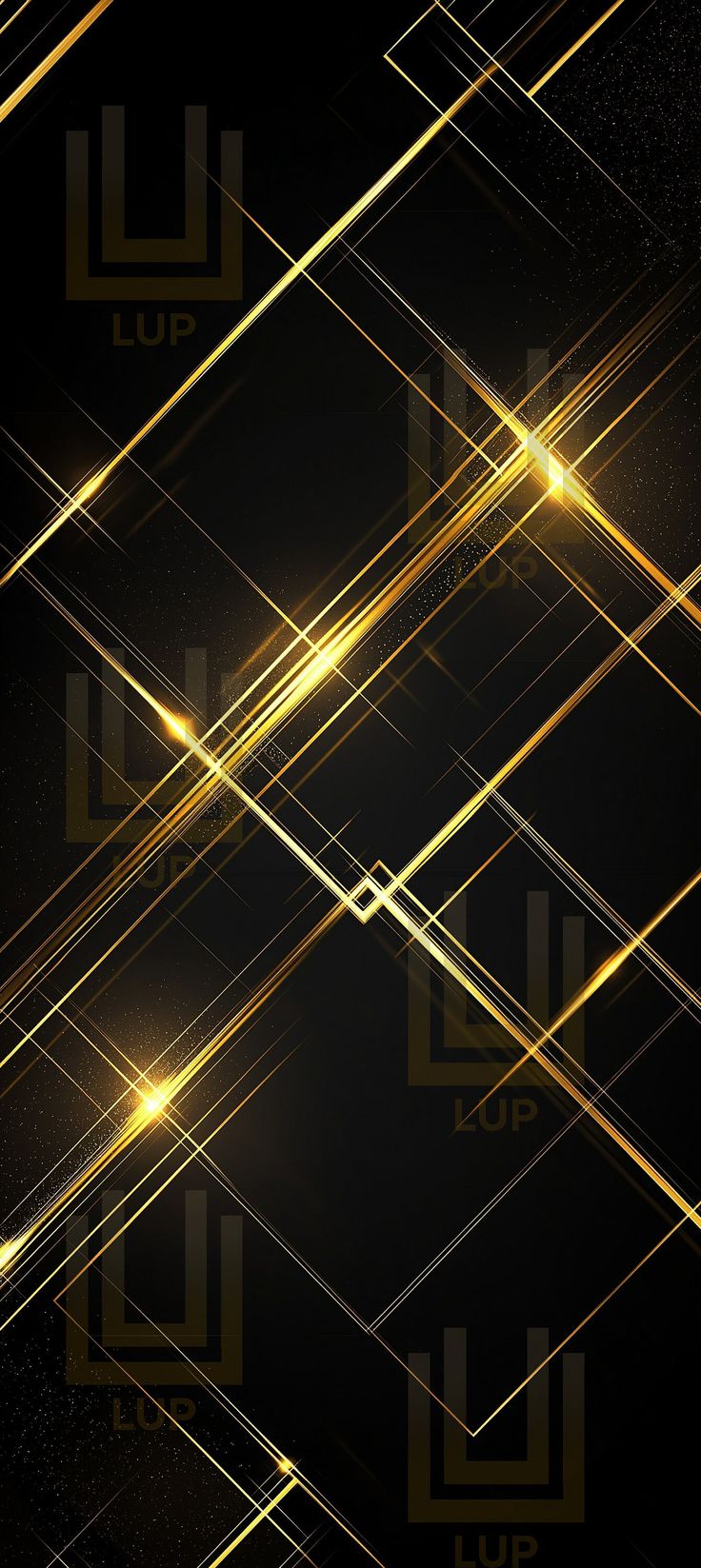 Phone Wallpaper Luxury Geometric Gold Line Stunning Designs, High- Resolution, Instant Download for Android & iPhone