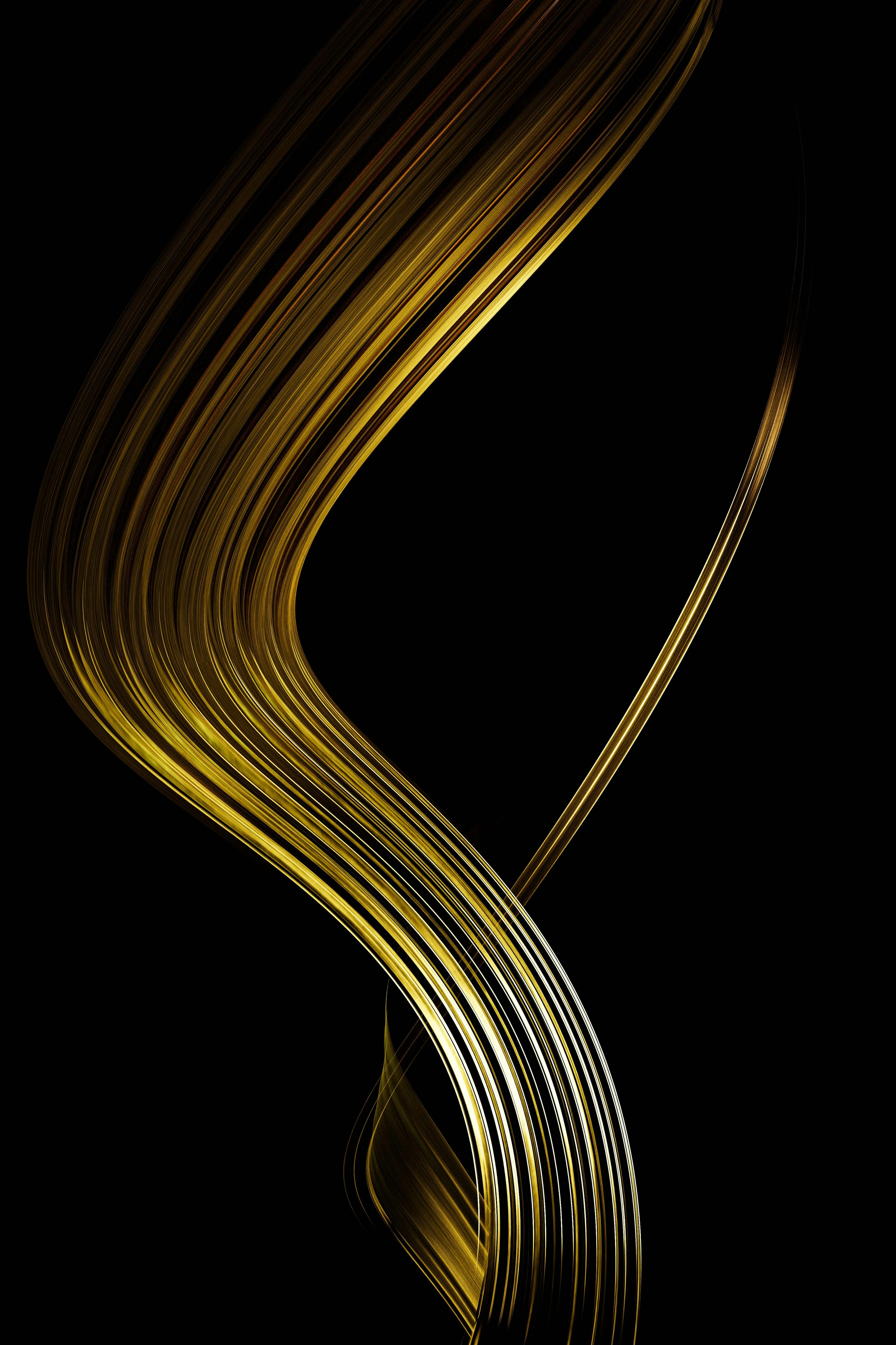 A gold metallic background with vertical lines photo