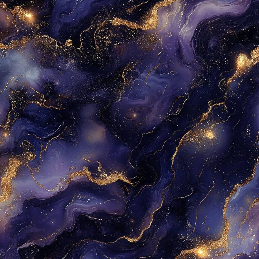 Dreamy Peel and Stick Wallpaper 17.7x78.7 Golden Light Spots Universe Pattern Self Adhesive and Removable Wall Paper Thickened Waterproof Matte Contact Paper for Home Bedroom Walls Countertop