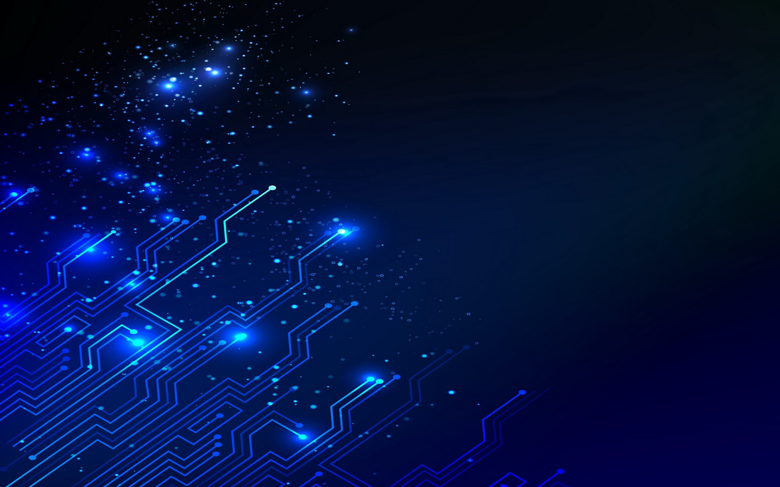 Wallpaper Blue and White Lights During Night Time, Background Free Image