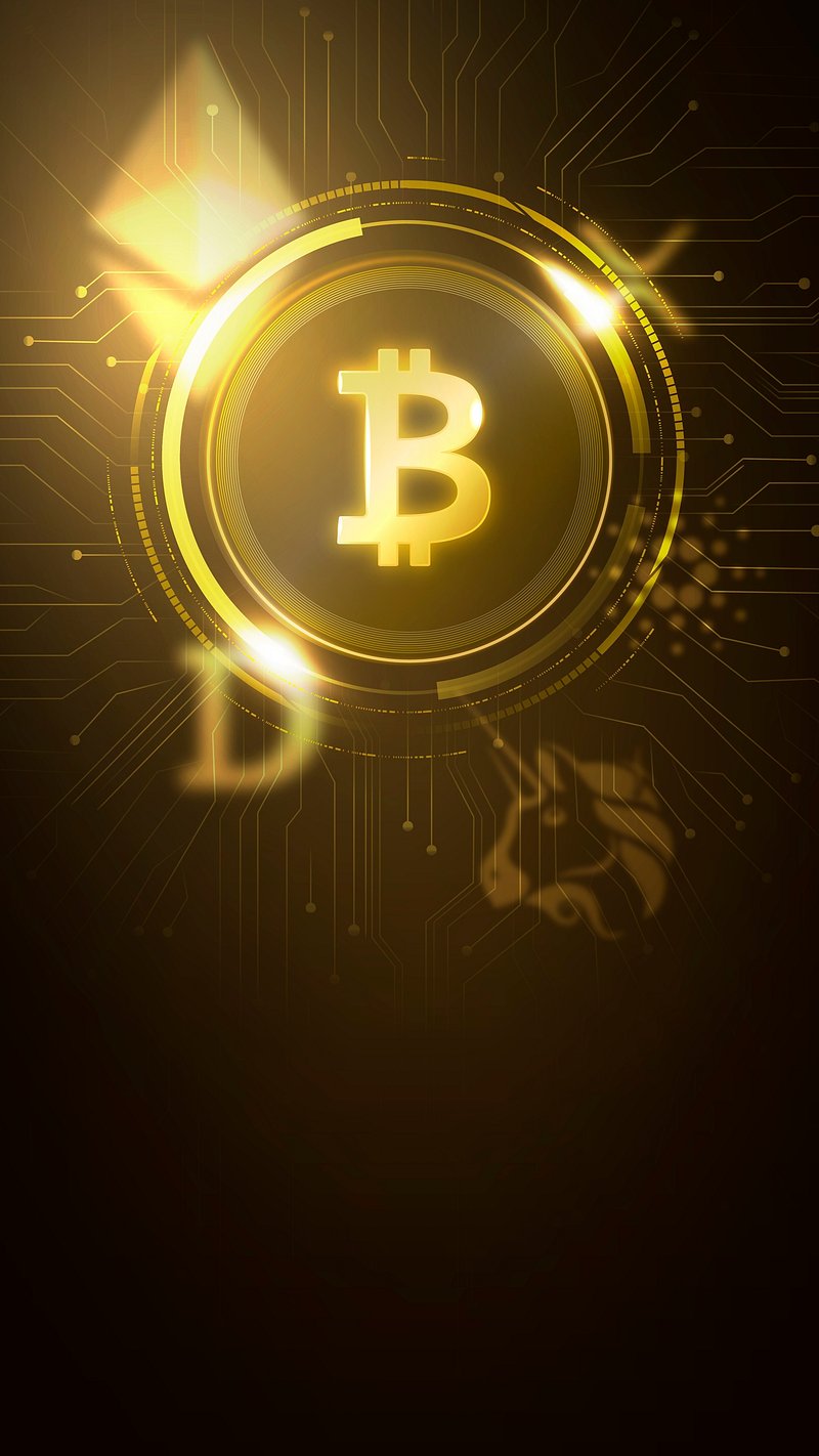 Cryptocurrency iPhone wallpaper, digital finance