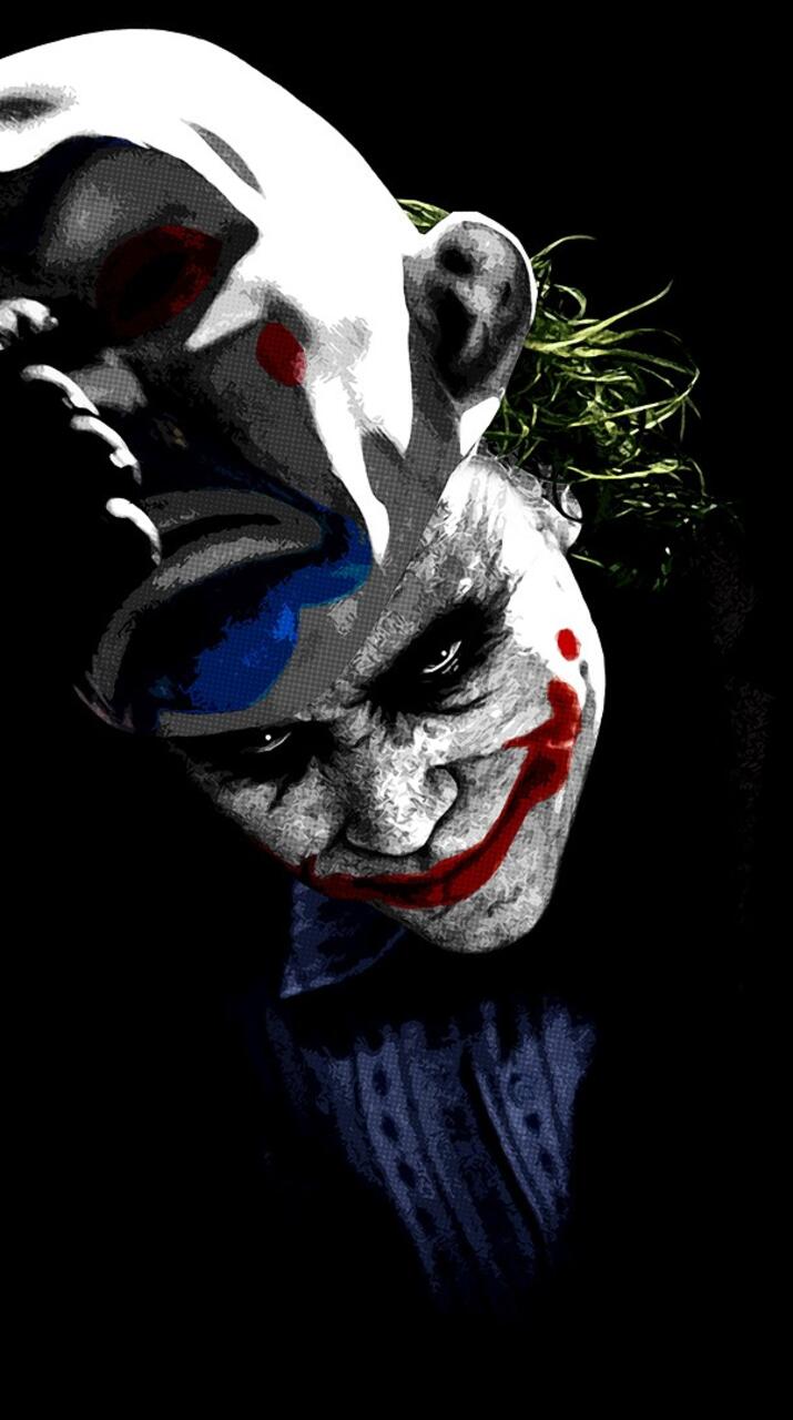 The Joker takes off his clown mask. · 720x1280 HD free photo from jorik and wallpaper