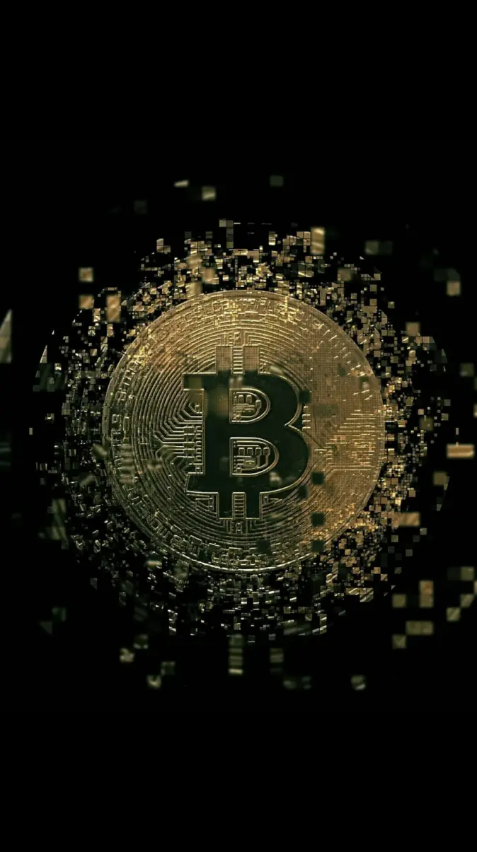 Black BitCoin wallpaper