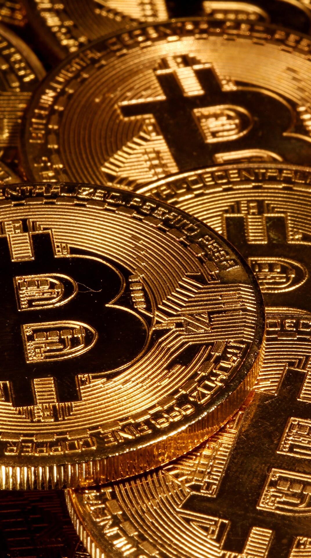 Wallpaper Bitcoin many coins digital currency 1080x1920 iPhone 6S+/7+/from webphp image and screensavers