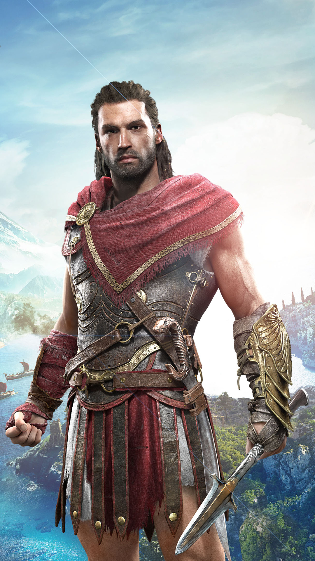 Download Alexios Assassins Creed Odyssey, Alexios, Assassins, Creed, Odyssey Wallpaper in 1080x1920 Resolution