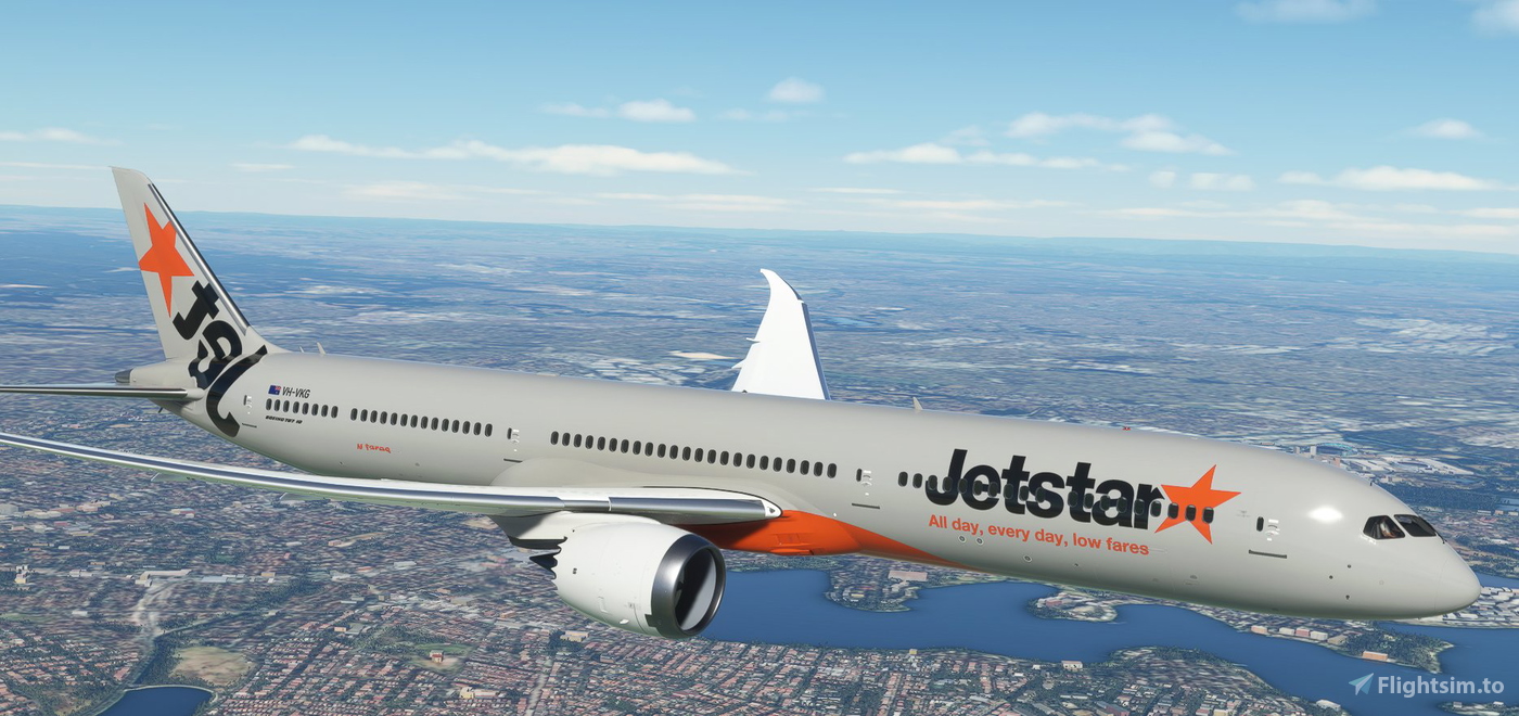 787 10 Jetstar Airways [8K] DESCRIPTION Pour Microsoft Flight Simulator
