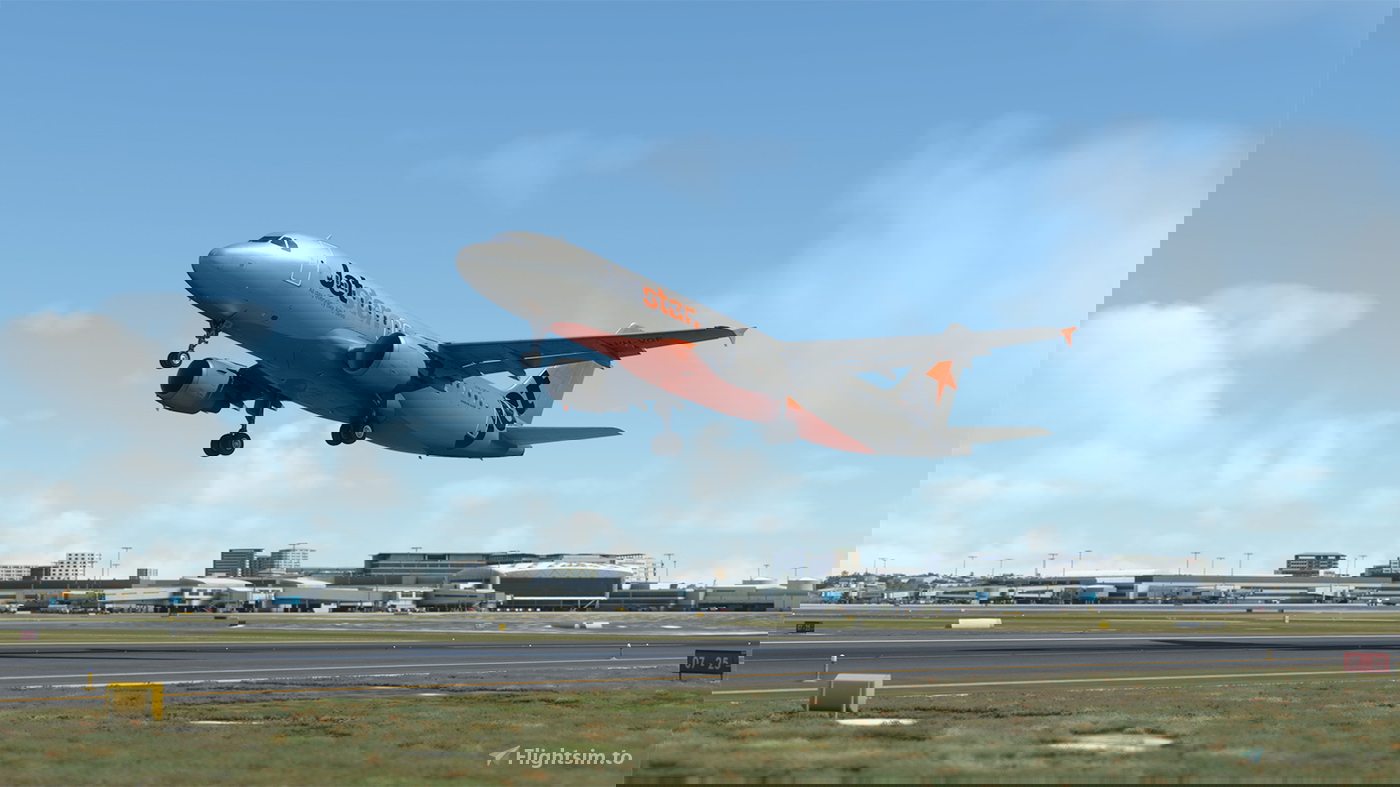 Fenix A320 JetStar Airways (Jetstar.com) VH VQF With Cabin 8K For Microsoft Flight Simulator