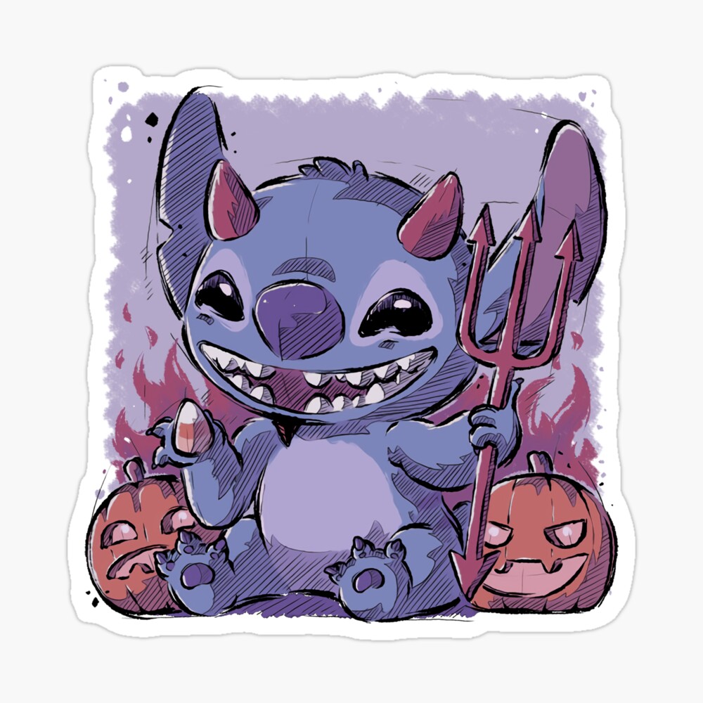 Stitch Halloween Stitch Best Seller Designs For Men And Women Magnet By ToniBoyds