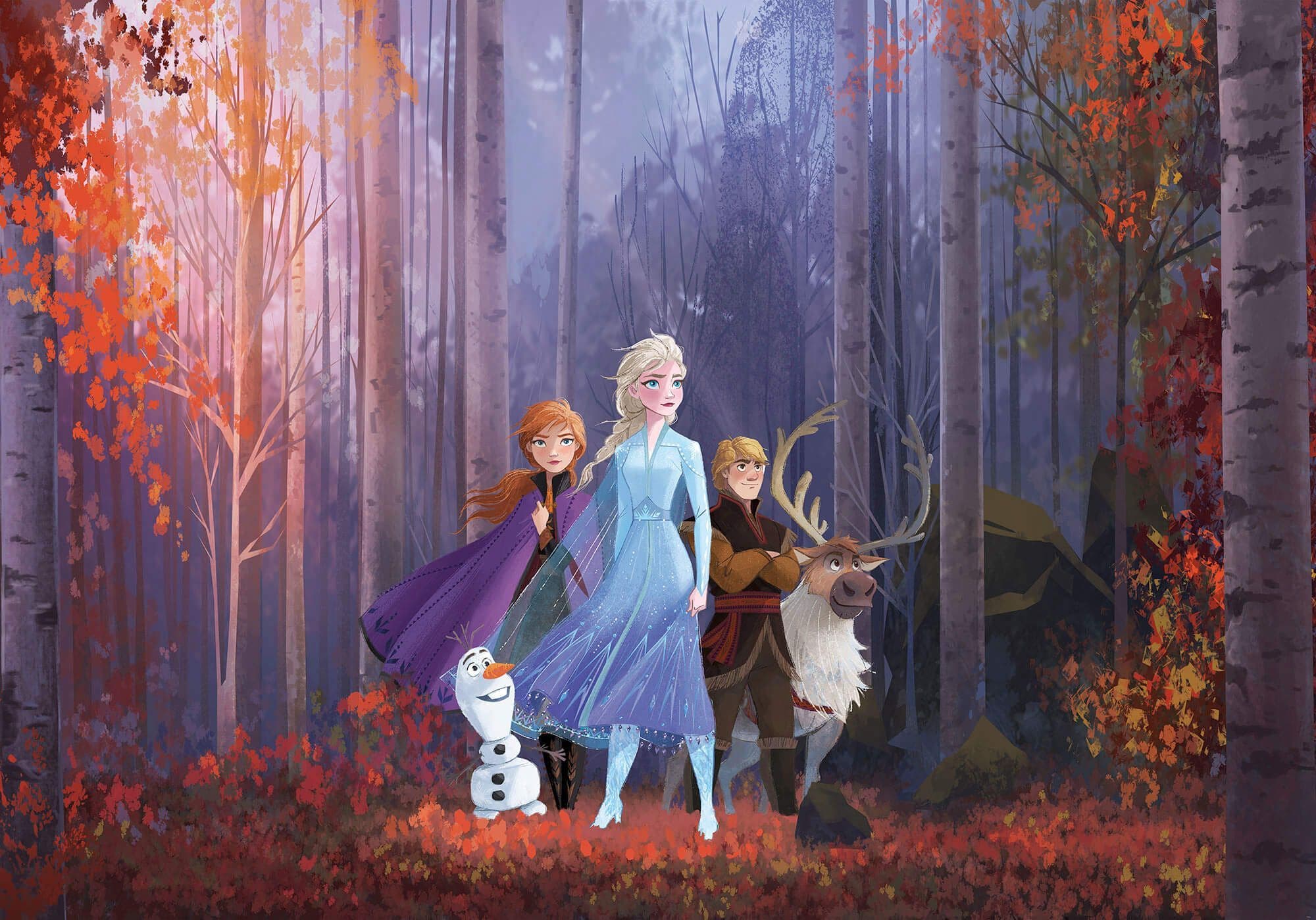 Disney Photo Wallpaper Wall Mural Frozen Autumn Glade 400 x 280 cm