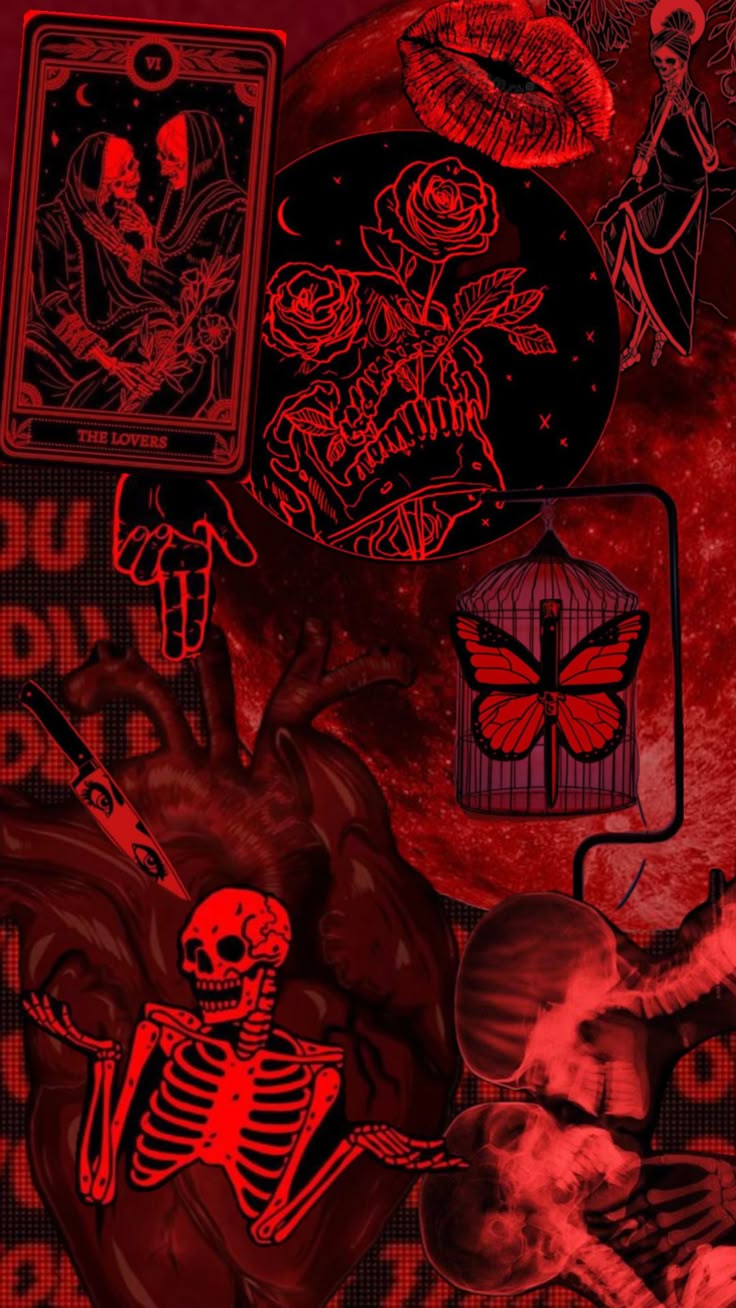 Red Halloween Aesthetic Wallpaper