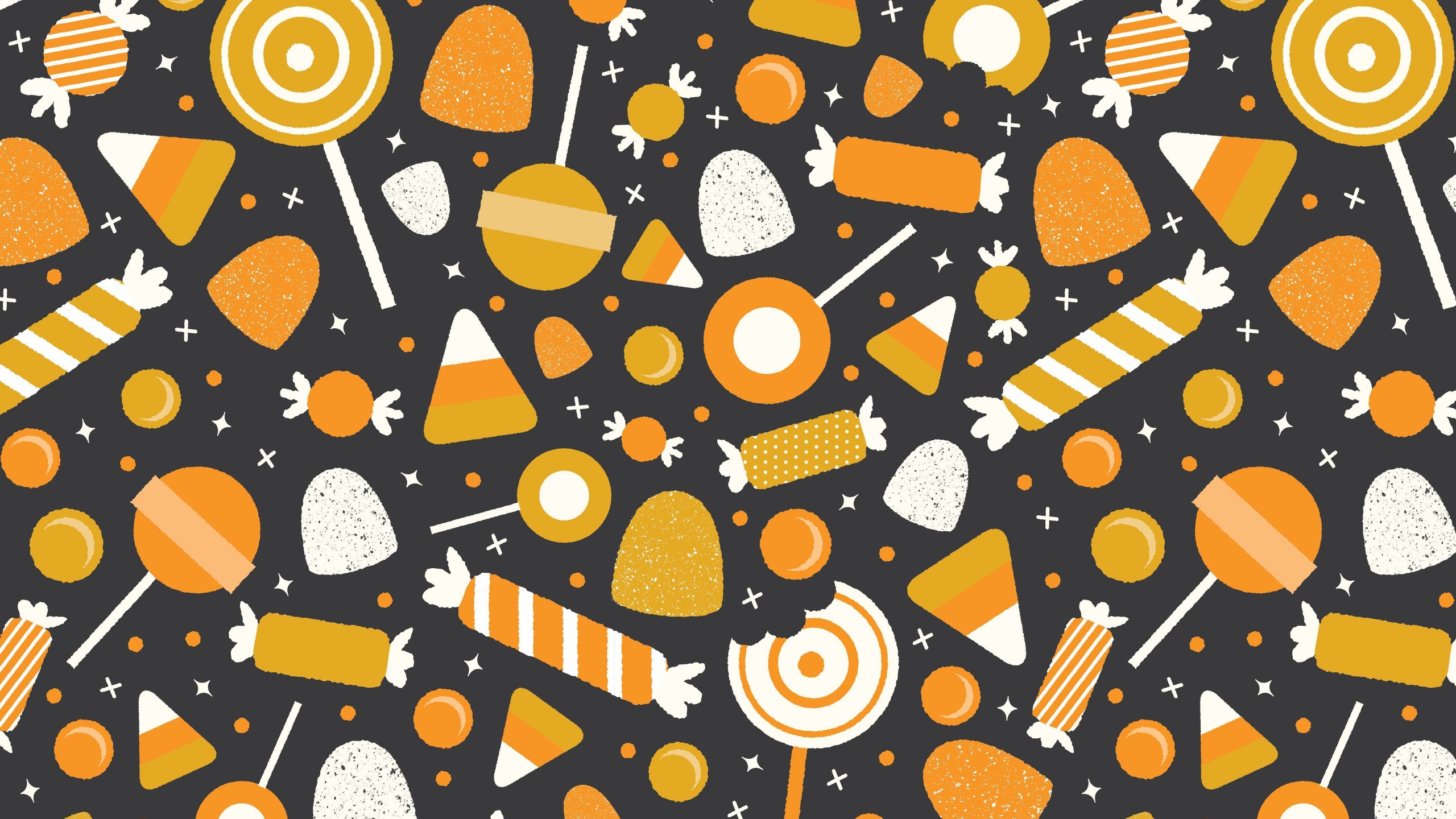 Candies Halloween Celebration 4K 5K HD Cute Halloween Wallpaper