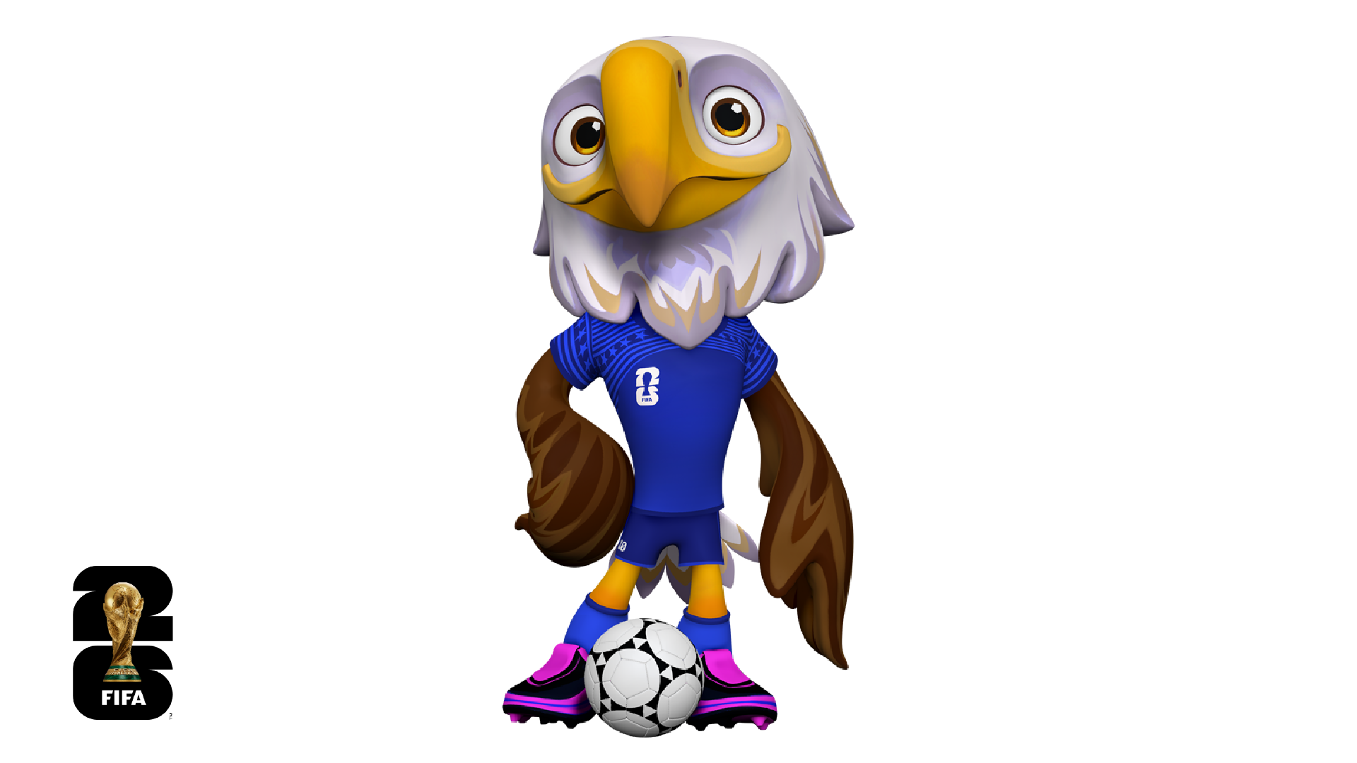 World Cup Mascots: Maple the Moose, Zayu the Jaguar, and Clutch the Bald Eagle